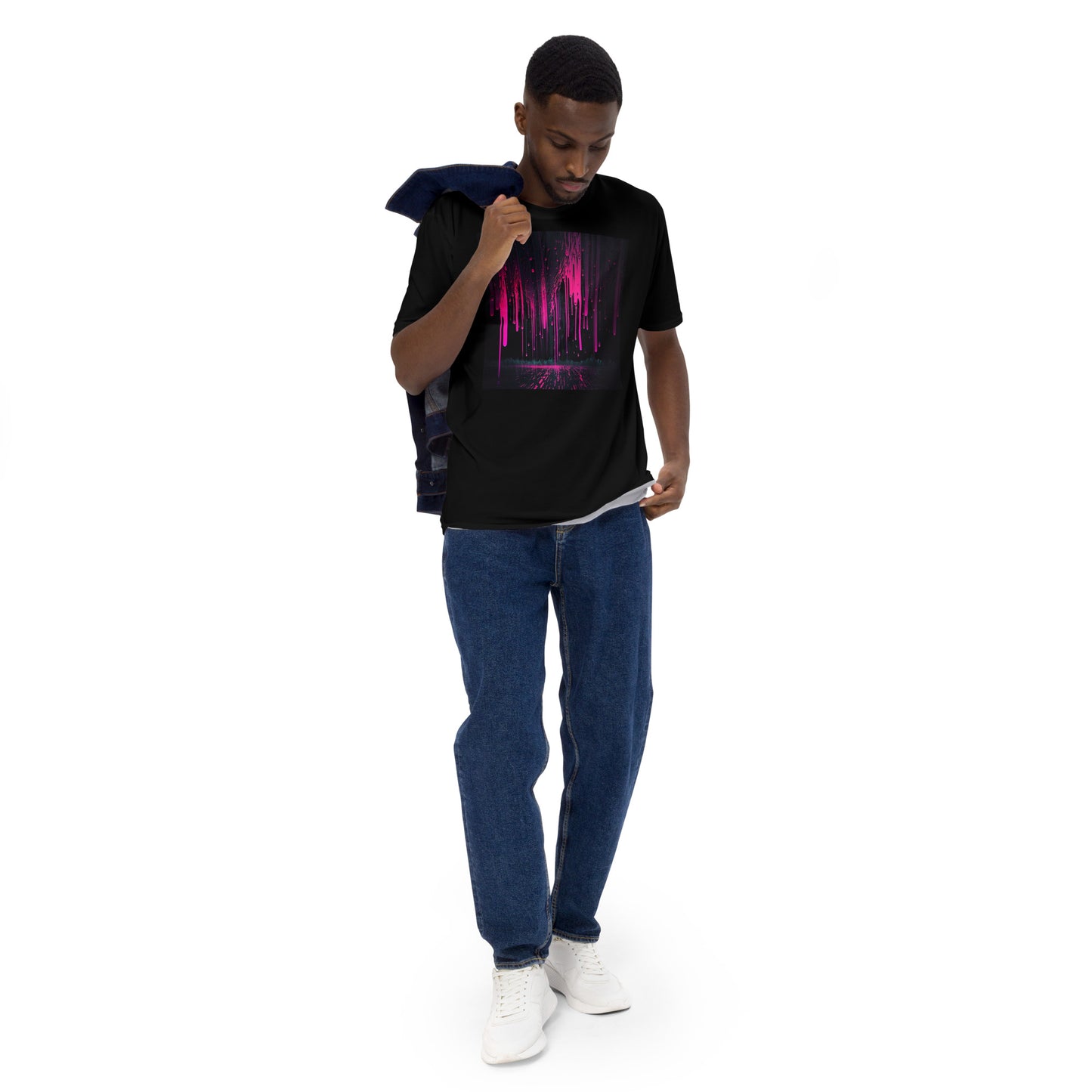 EzPanda® Neon Rain Spectrum: Men's Graphic Tee