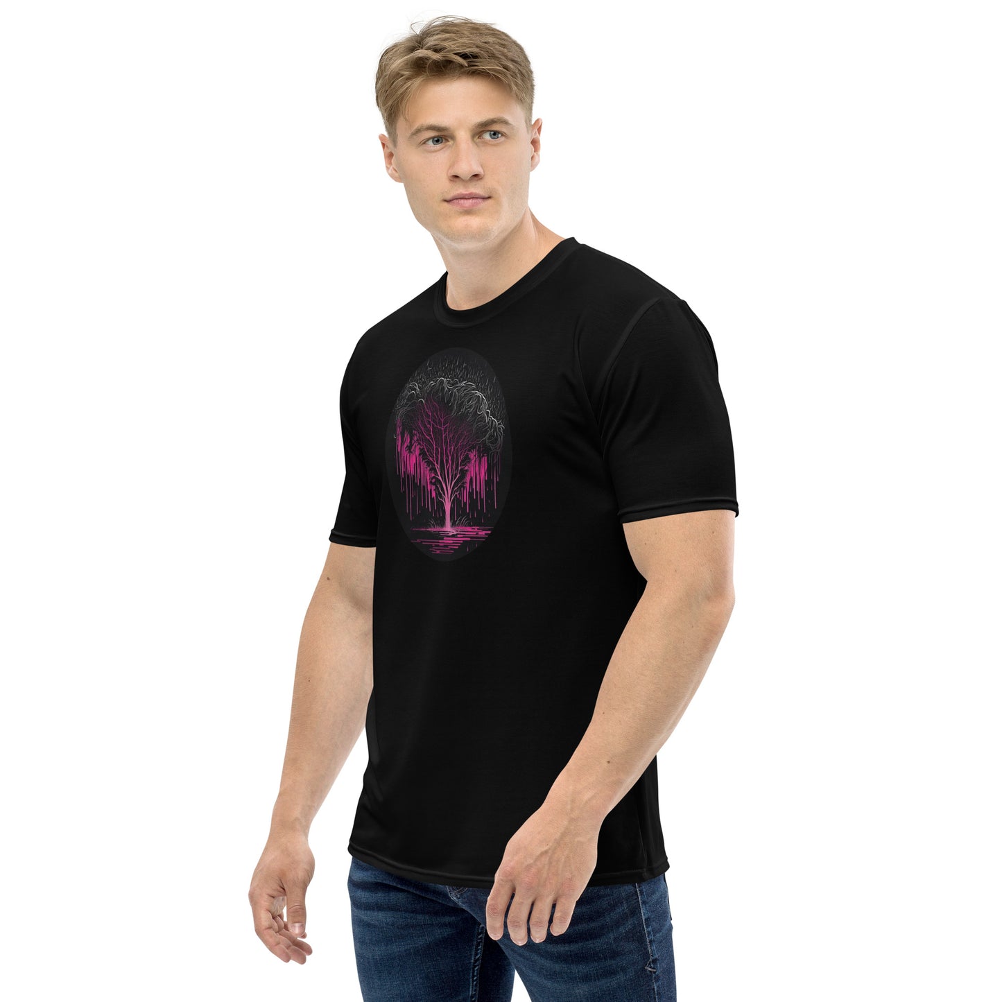 EzPanda® Neon Jungle Rainfall: Men's Graphic Tee