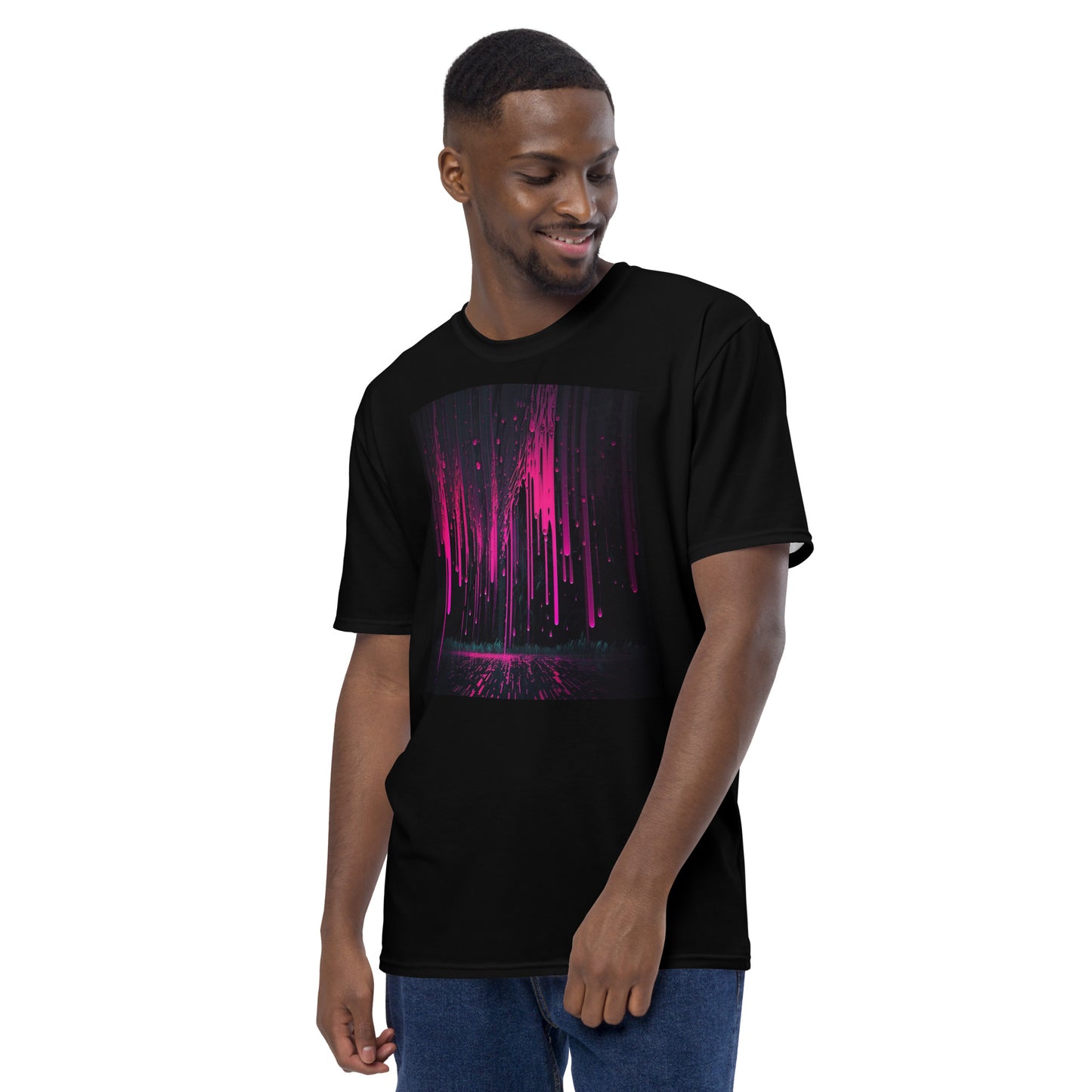 EzPanda® Neon Rain Spectrum: Men's Graphic Tee