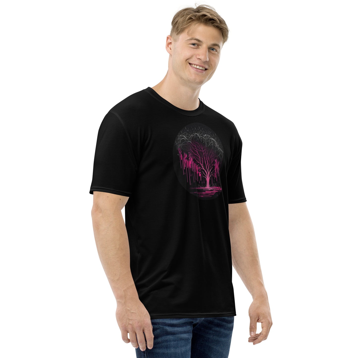 EzPanda® Neon Jungle Rainfall: Men's Graphic Tee