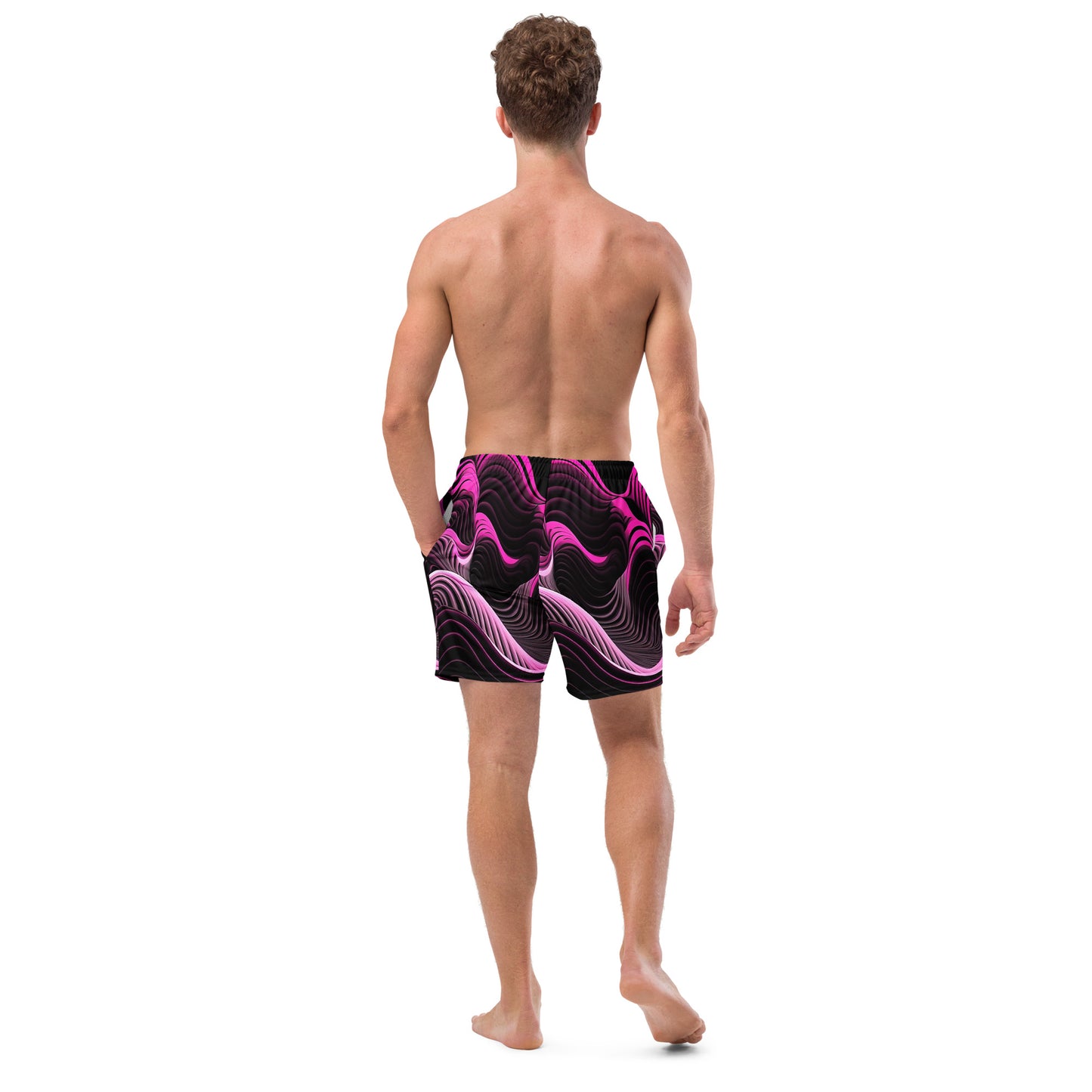 EzPanda® Emotion Waves: Men's Swim Trunks