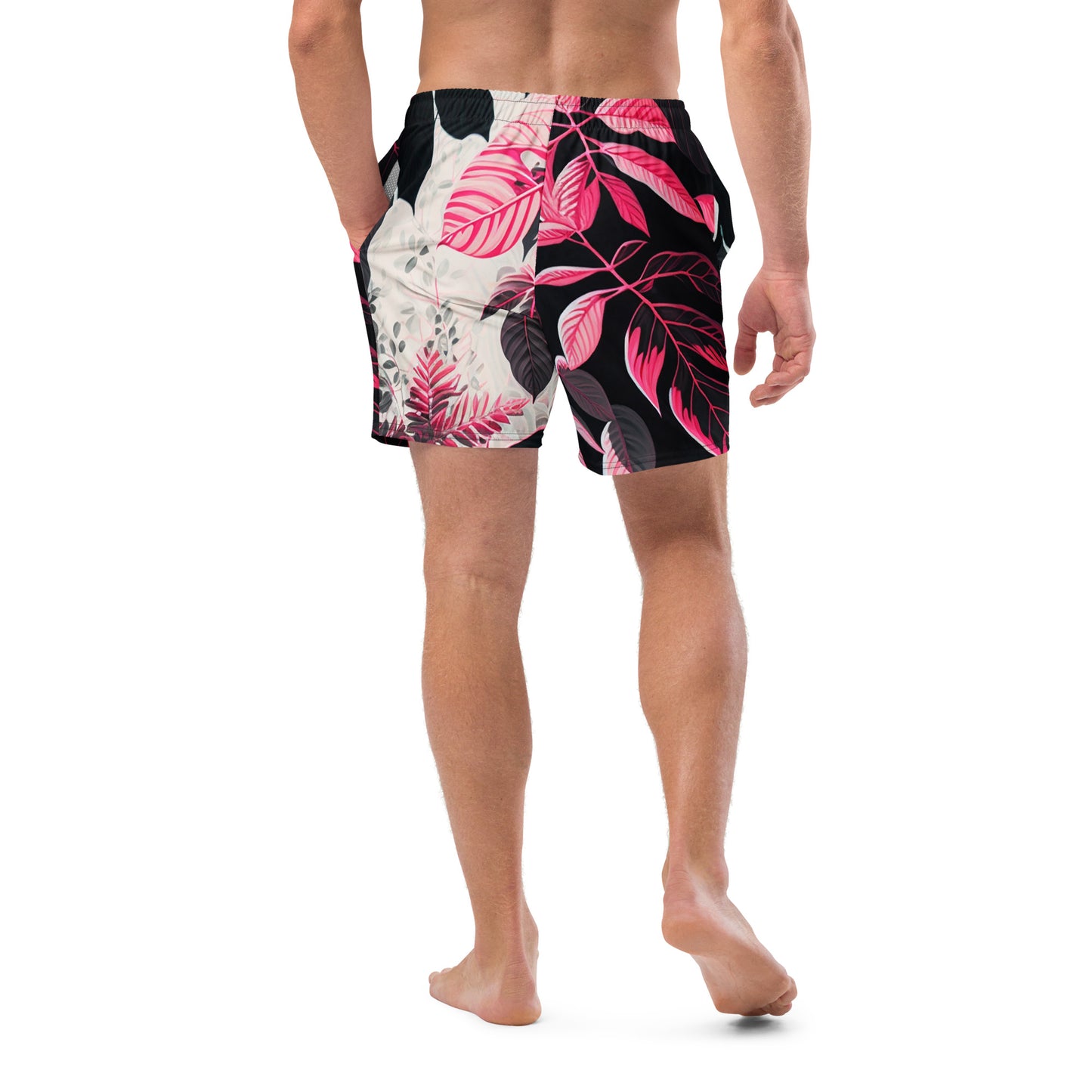 EzPanda® Neon Jungle Canopy: Men's Swim Trunks