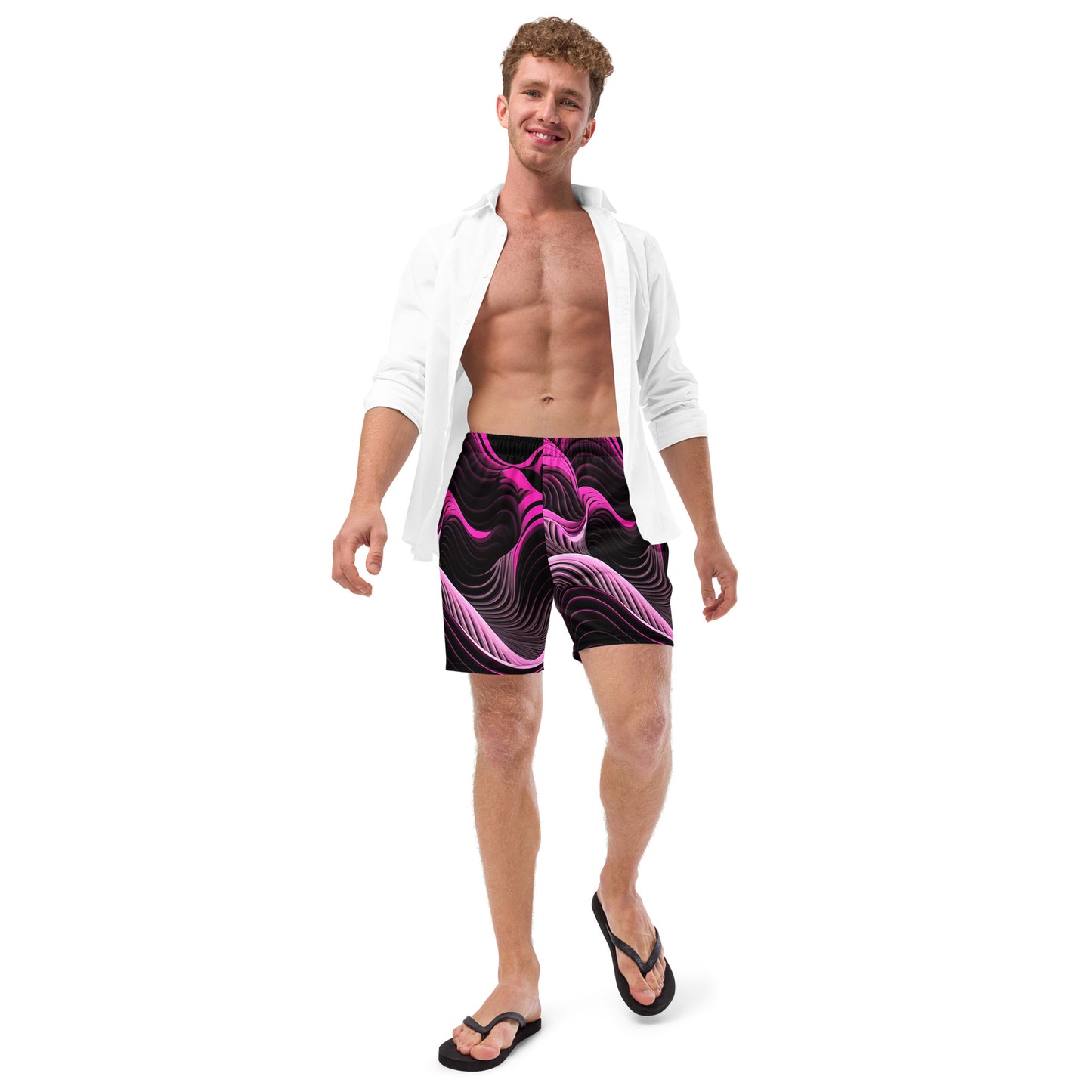 EzPanda® Emotion Waves: Men's Swim Trunks