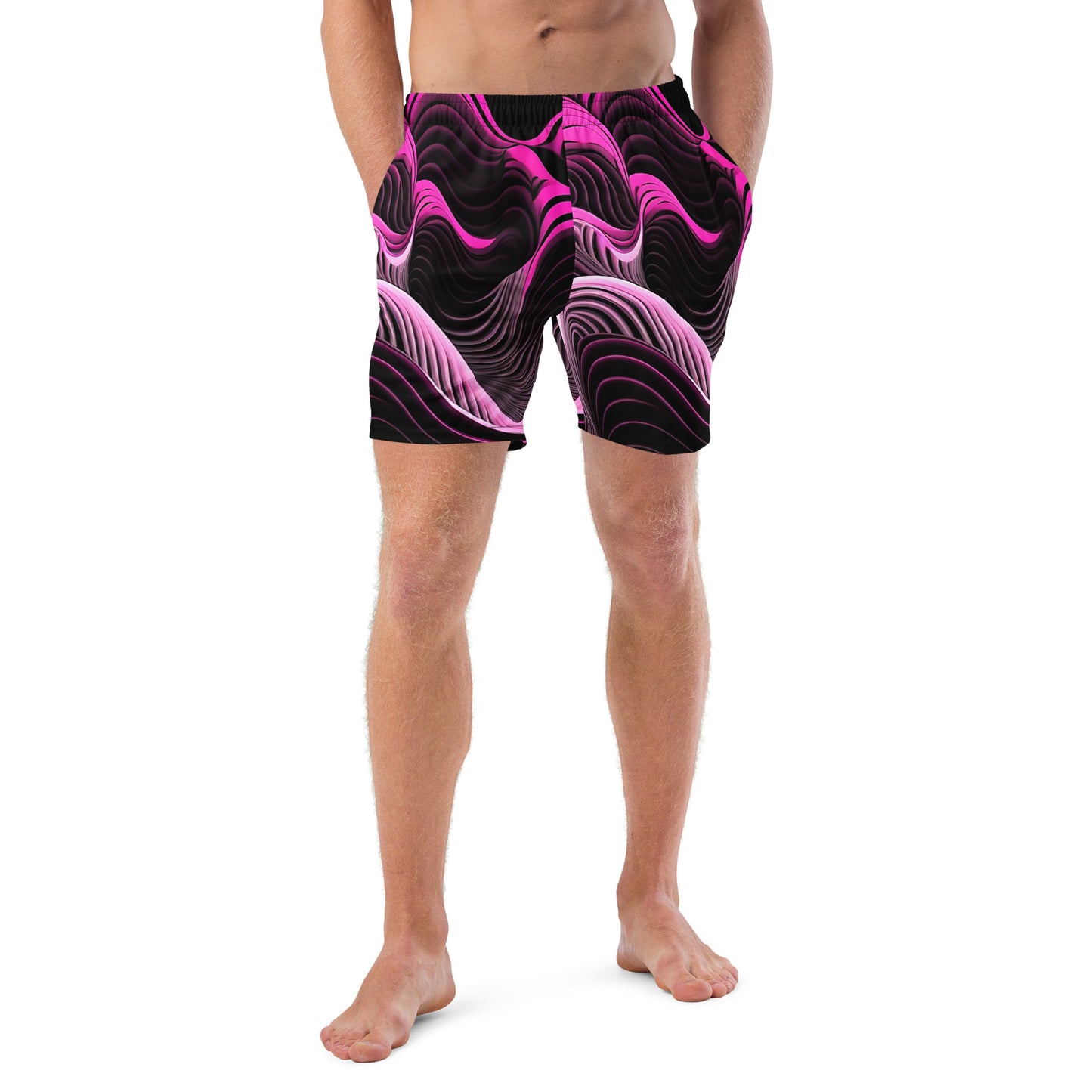 EzPanda® Emotion Waves: Men's Swim Trunks