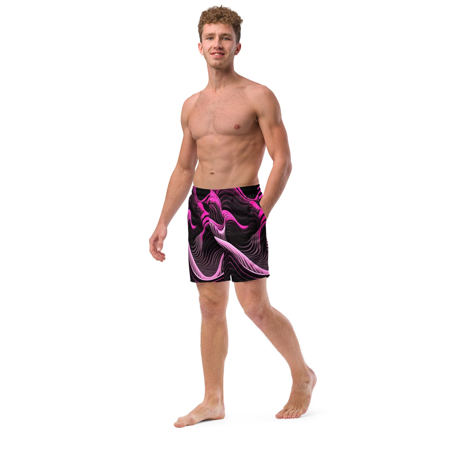EzPanda® Emotion Waves: Men's Swim Trunks