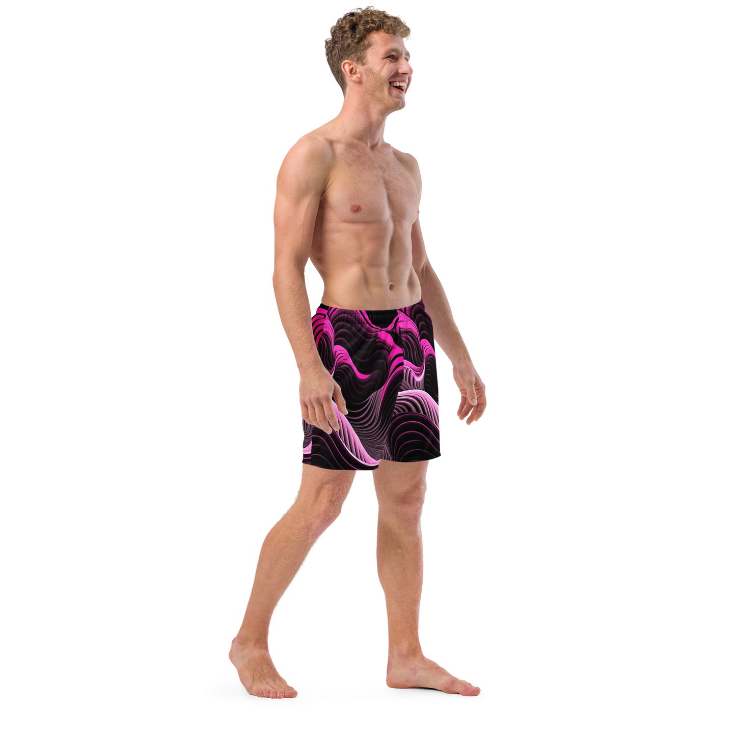 EzPanda® Emotion Waves: Men's Swim Trunks