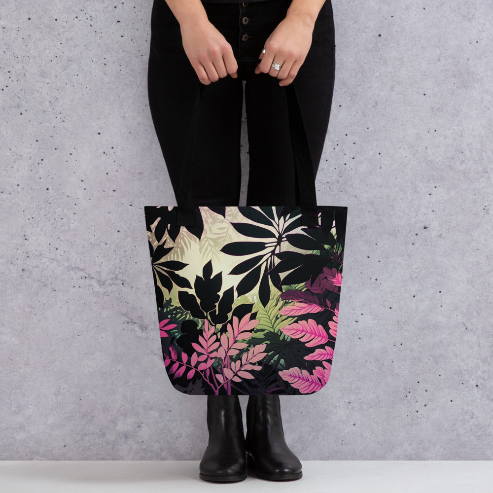 EzPanda® Neon Jungle Canopy: Stylish Tote Bag