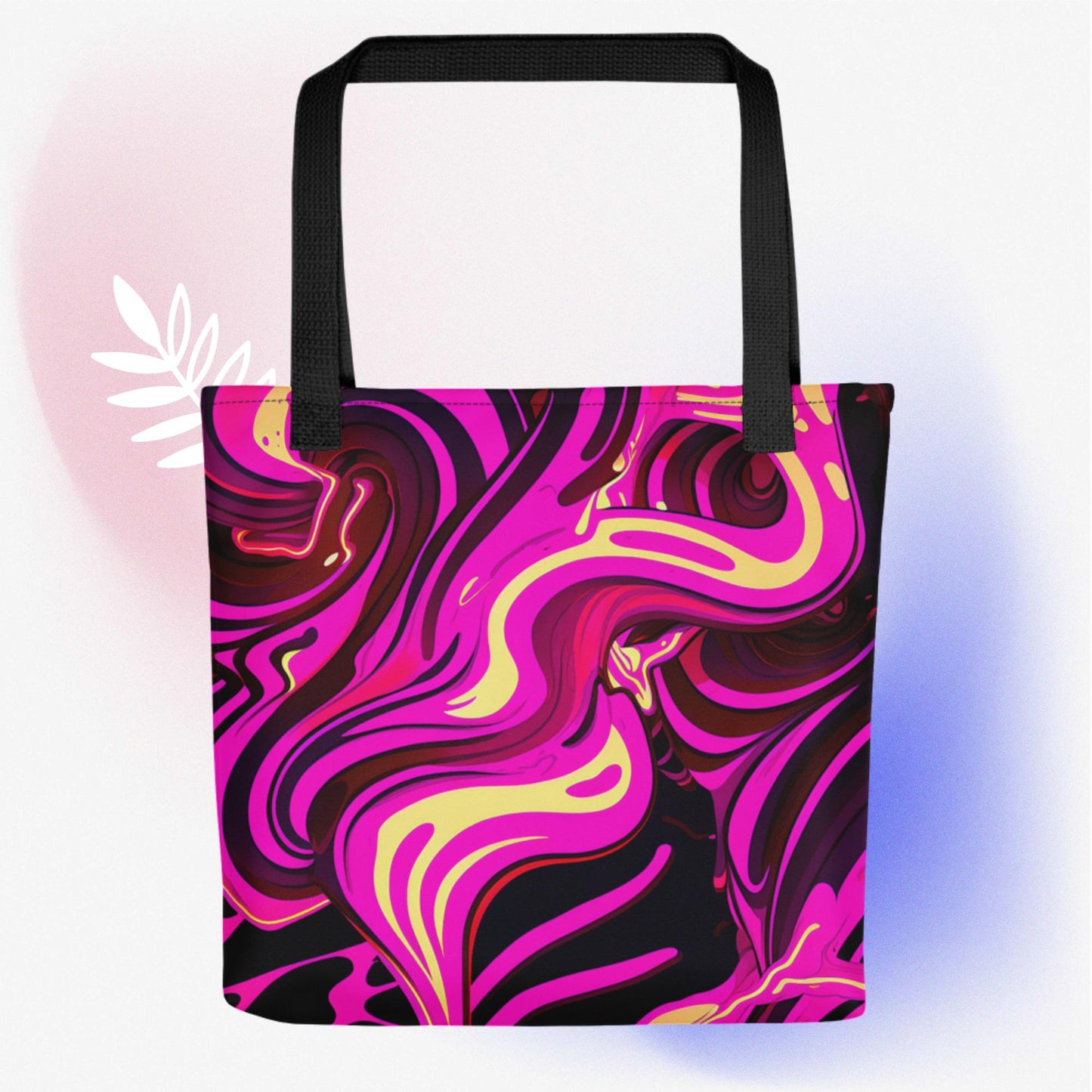 EzPanda® Neon Canvas: Abstract Art Tote Bag
