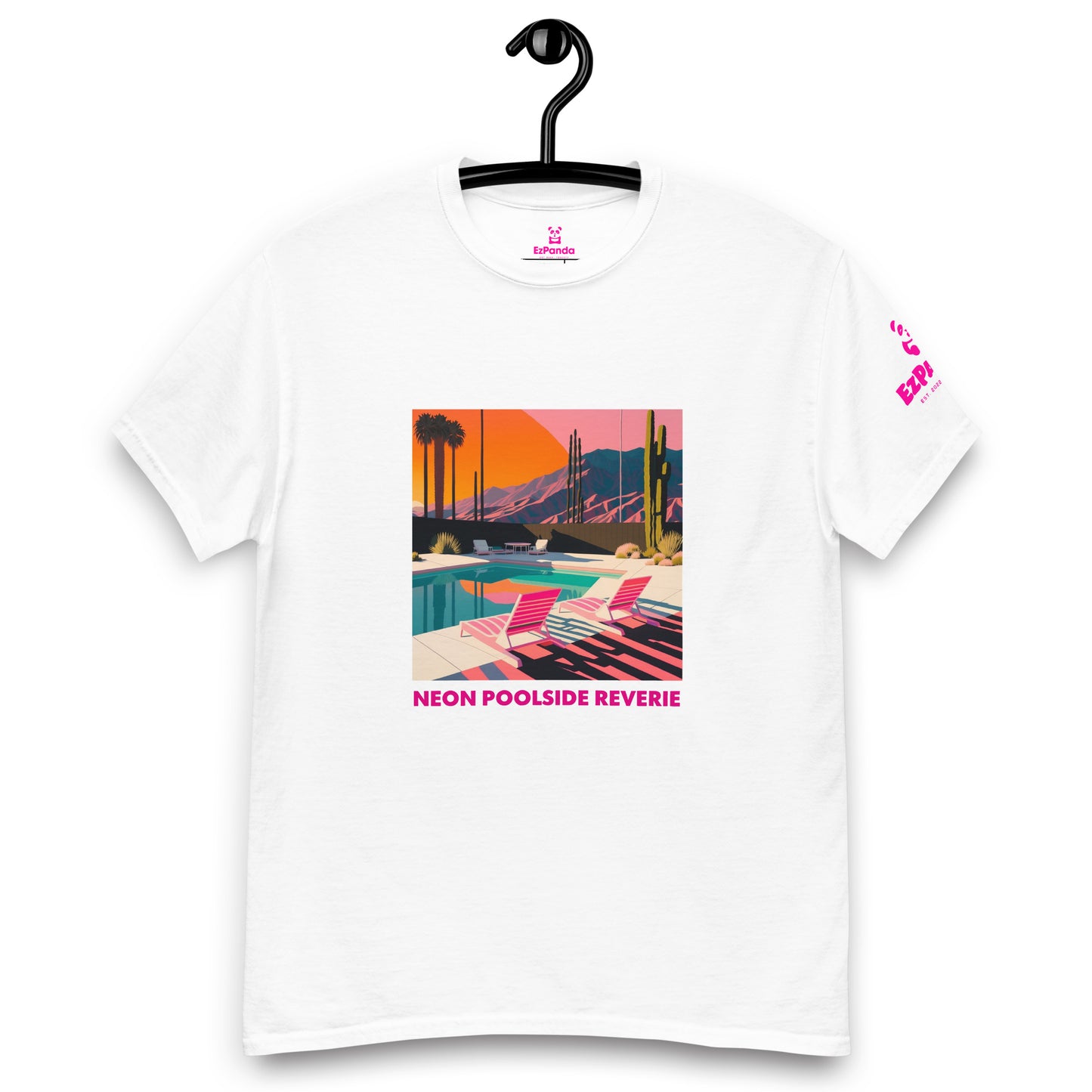 EzPanda® Neon Poolside Reverie: Men's Graphic Tee