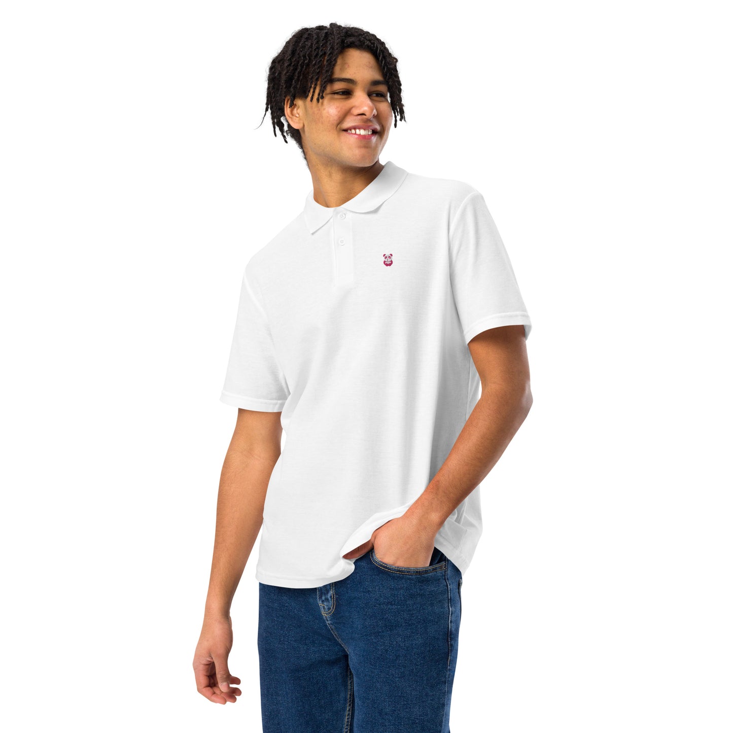 EzPanda® Chic Noir: Unisex Pique Polo Shirt