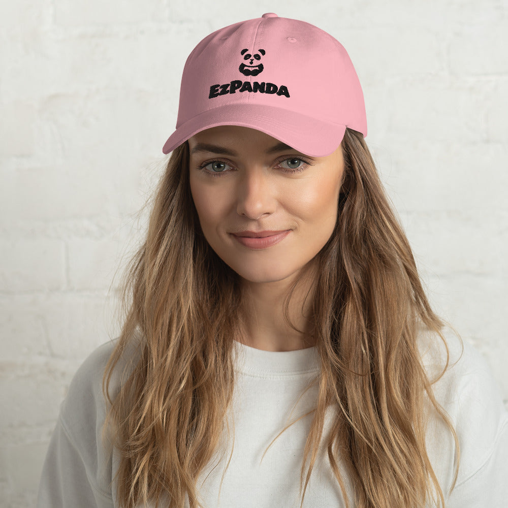 EzPanda® Classic Baseball Cap (Alternate Logo + Name - Transparent Black)