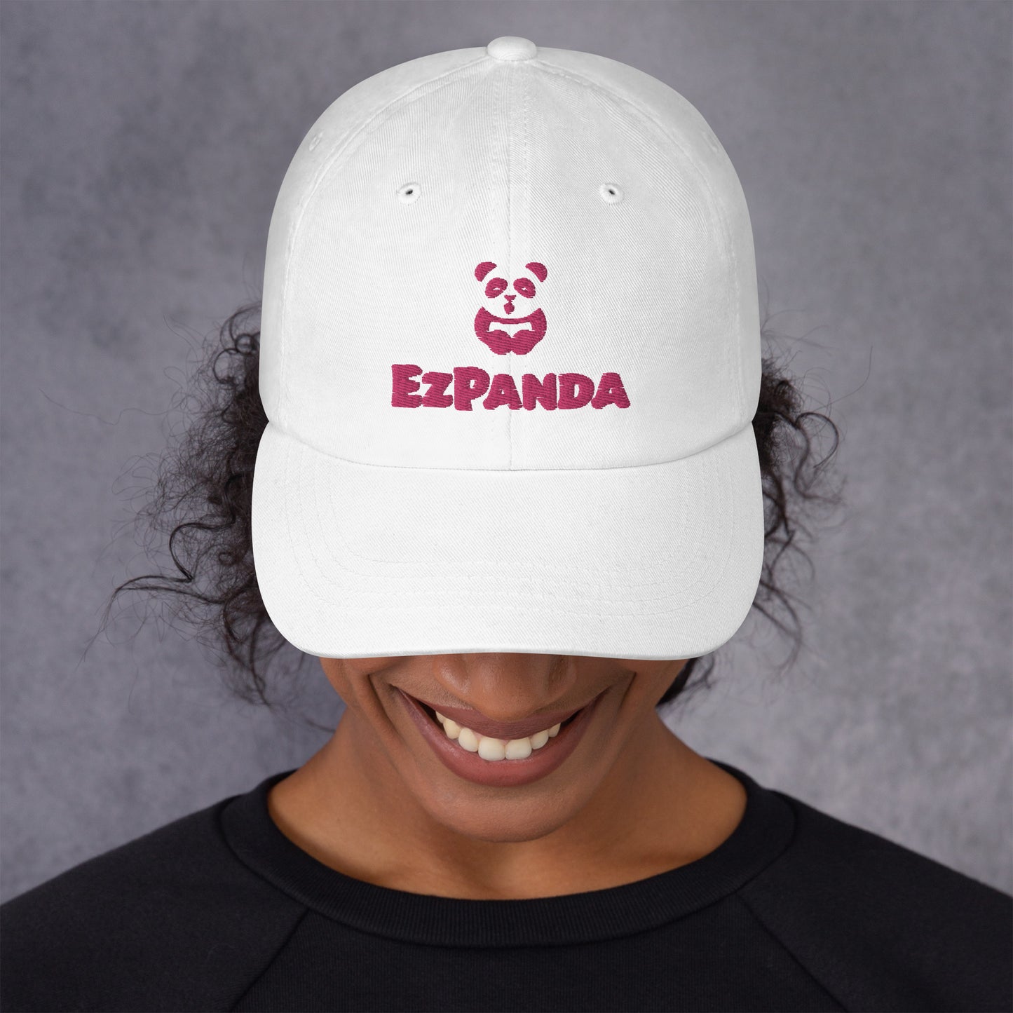EzPanda® Classic Baseball Cap (Alternate Logo + Name - Transparent Pink)