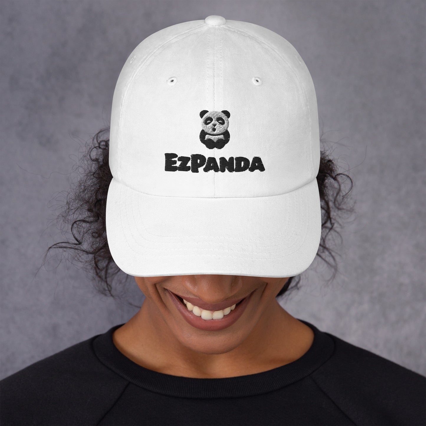 EzPanda® Classic Baseball Cap (Alternate Logo + Name - Black)