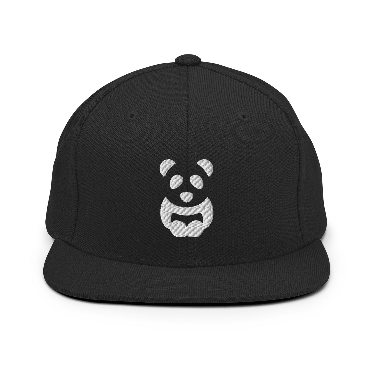 EzPanda® Classic Snapback Hat (Alternate Logo - Transparent White - 3D Puff)
