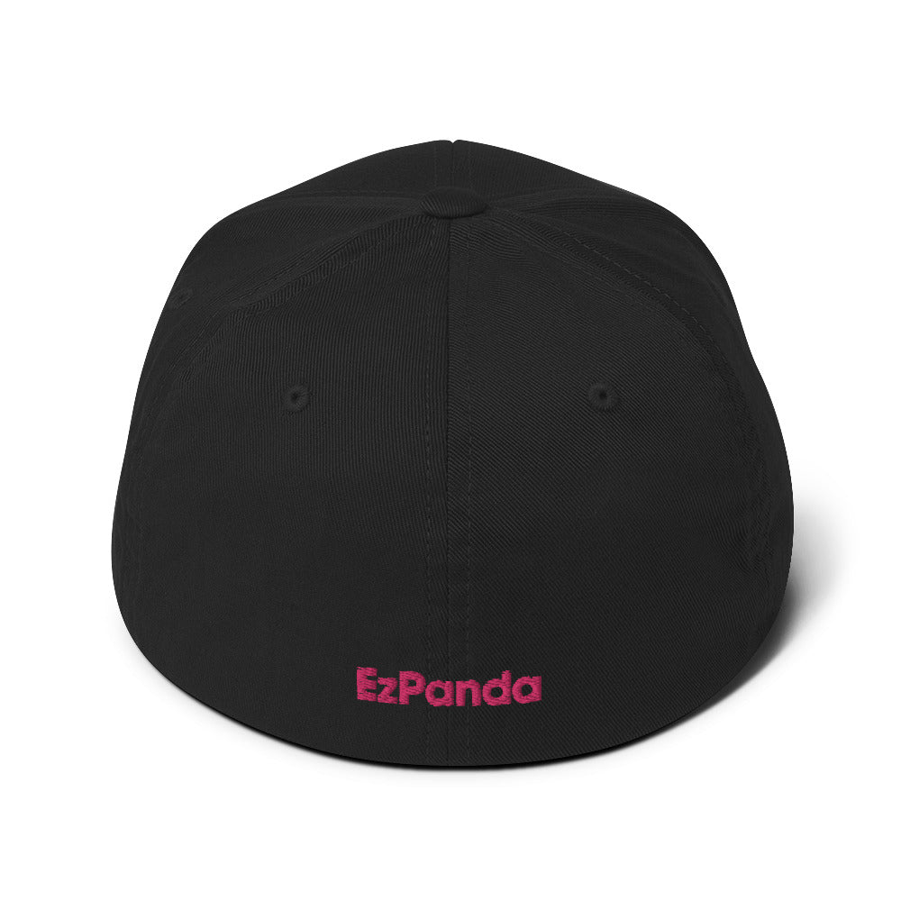 EzPanda® Classic Closed-Back Cap (Original Logo - Transparent Pink)
