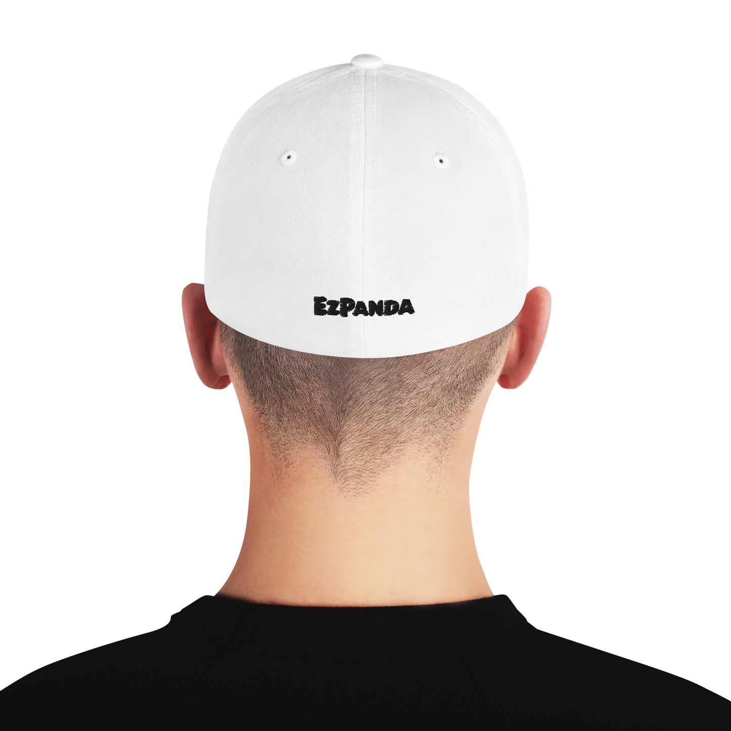 EzPanda® Classic Closed-Back Cap (Alternate Logo - Black and White)