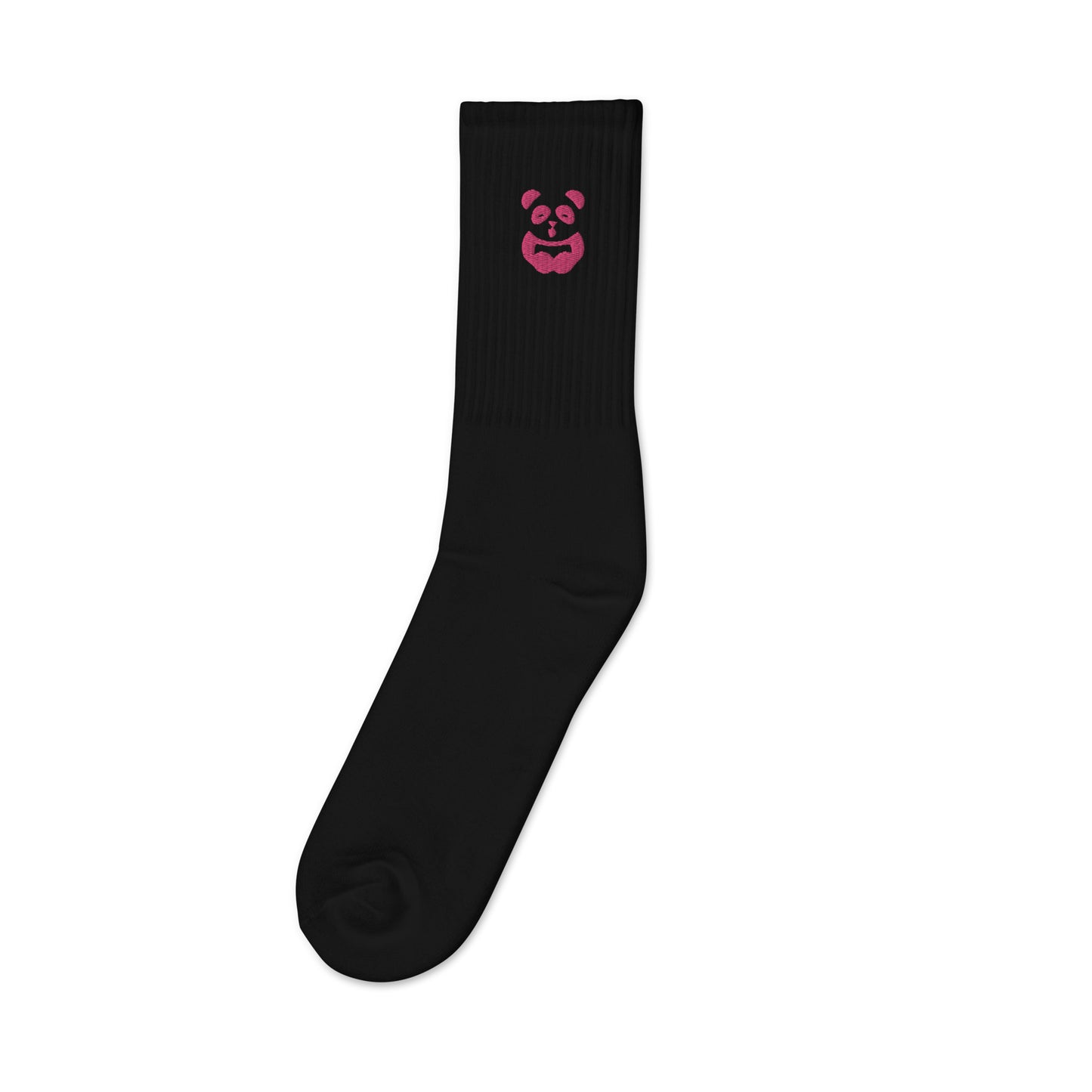 EzPanda® Classic Crew Socks (Alternate Logo - Transparent Pink)