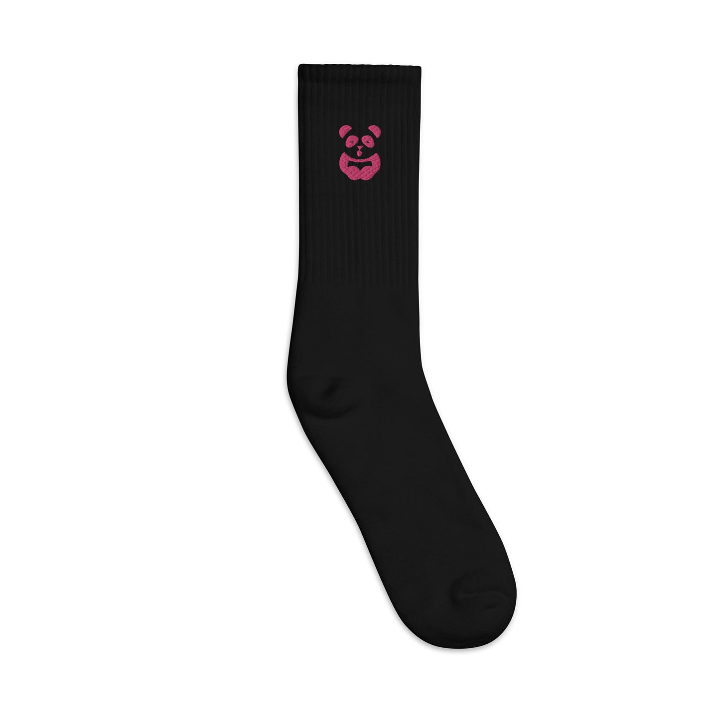 EzPanda® Classic Crew Socks (Alternate Logo - Transparent Pink)