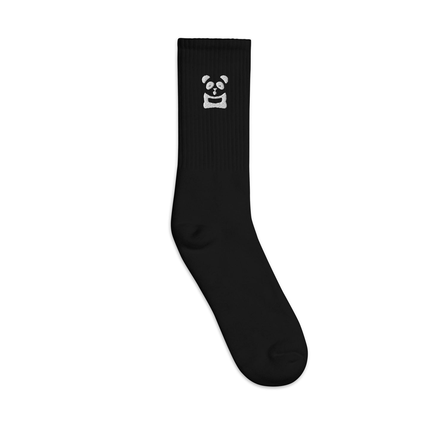 EzPanda® Classic Crew Socks (Original Logo - Transparent White)
