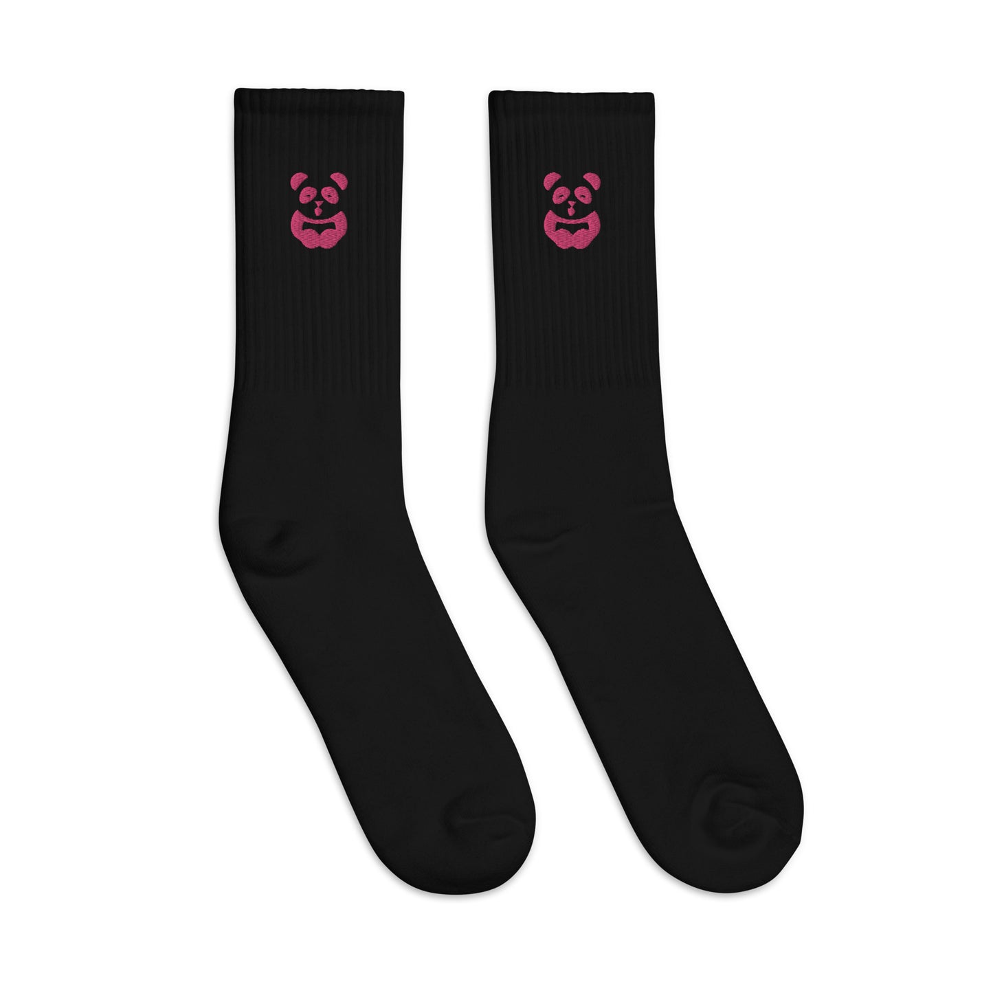 EzPanda® Classic Crew Socks (Alternate Logo - Transparent Pink)