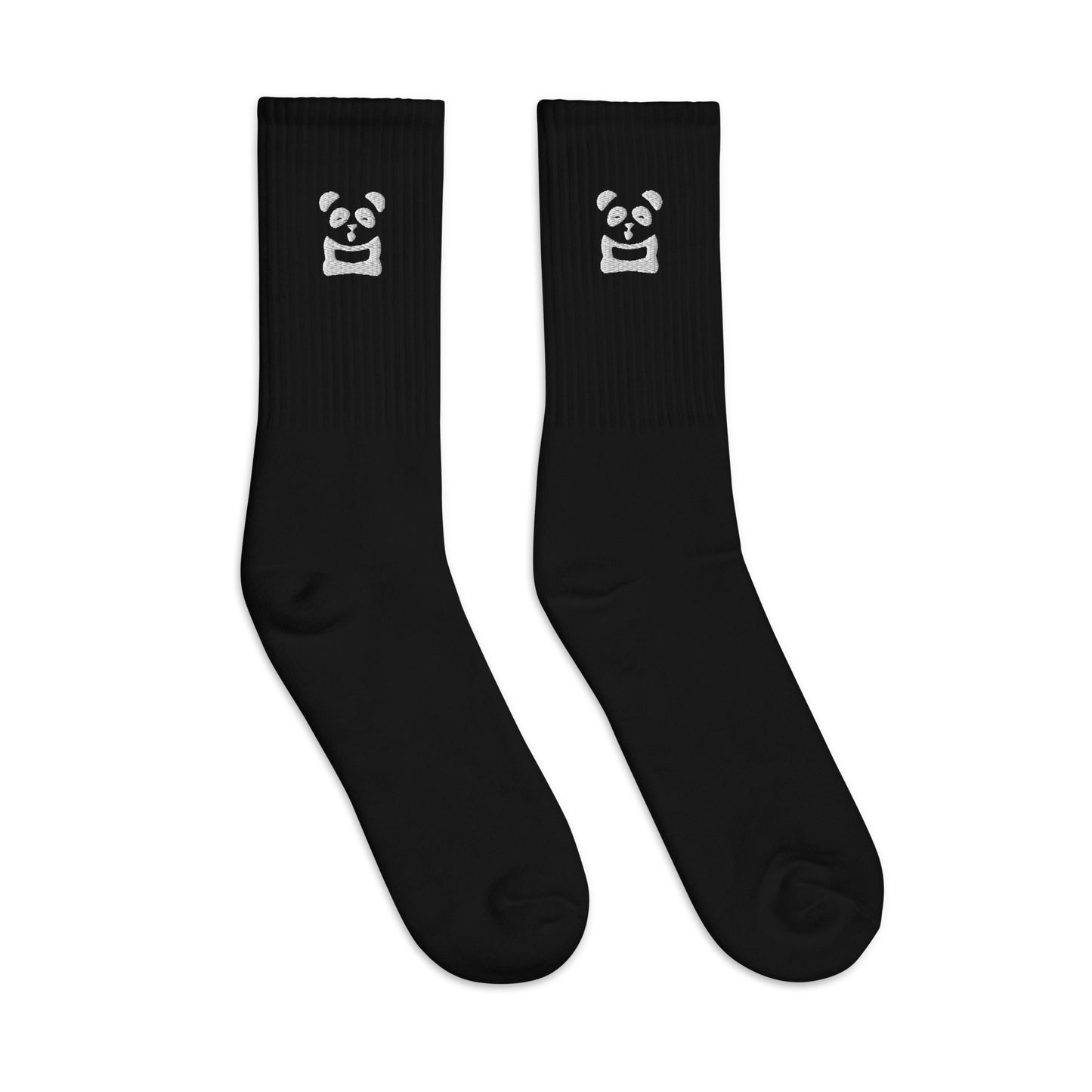 EzPanda® Classic Crew Socks (Original Logo - Transparent White)