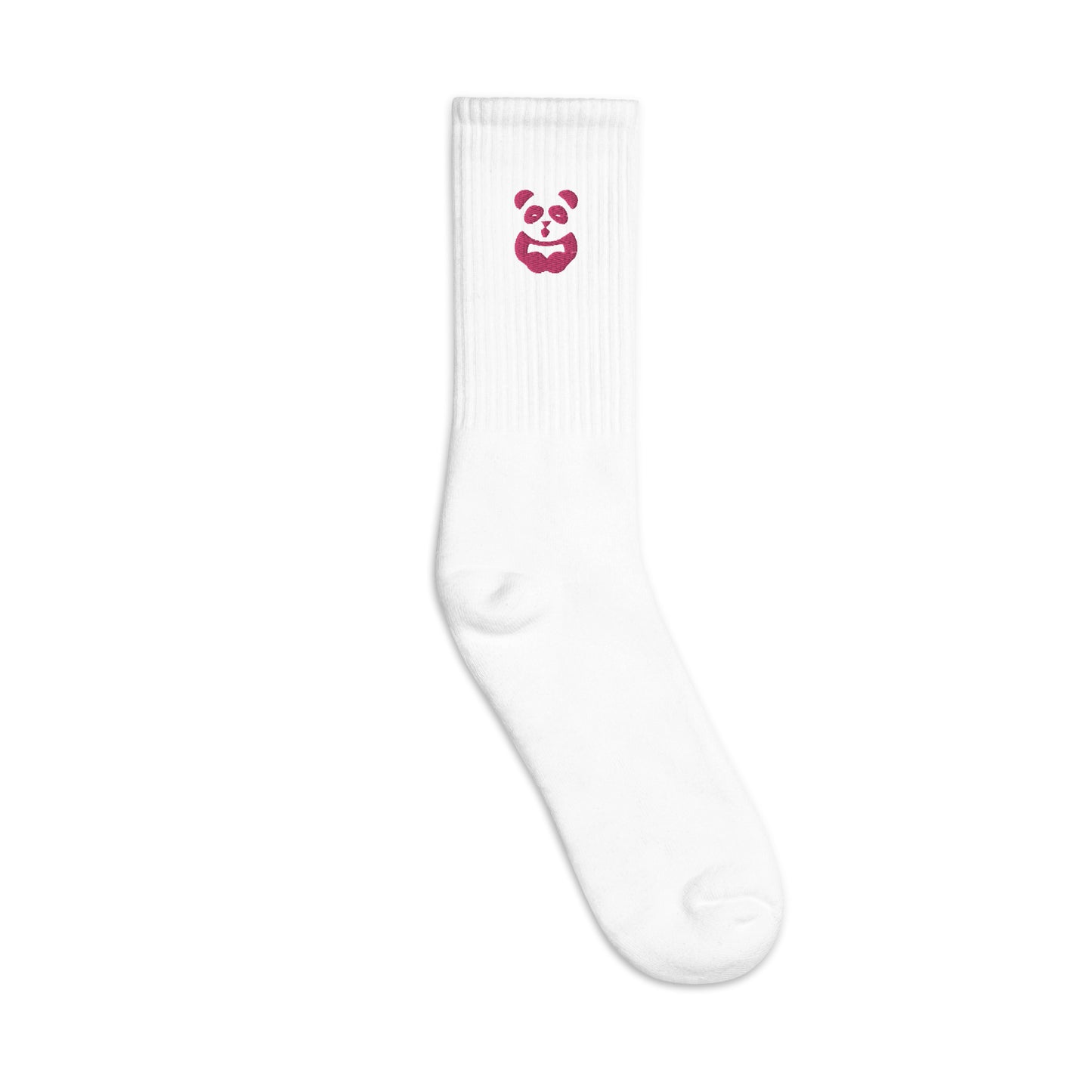 EzPanda® Classic Crew Socks (Alternate Logo - Transparent Pink)