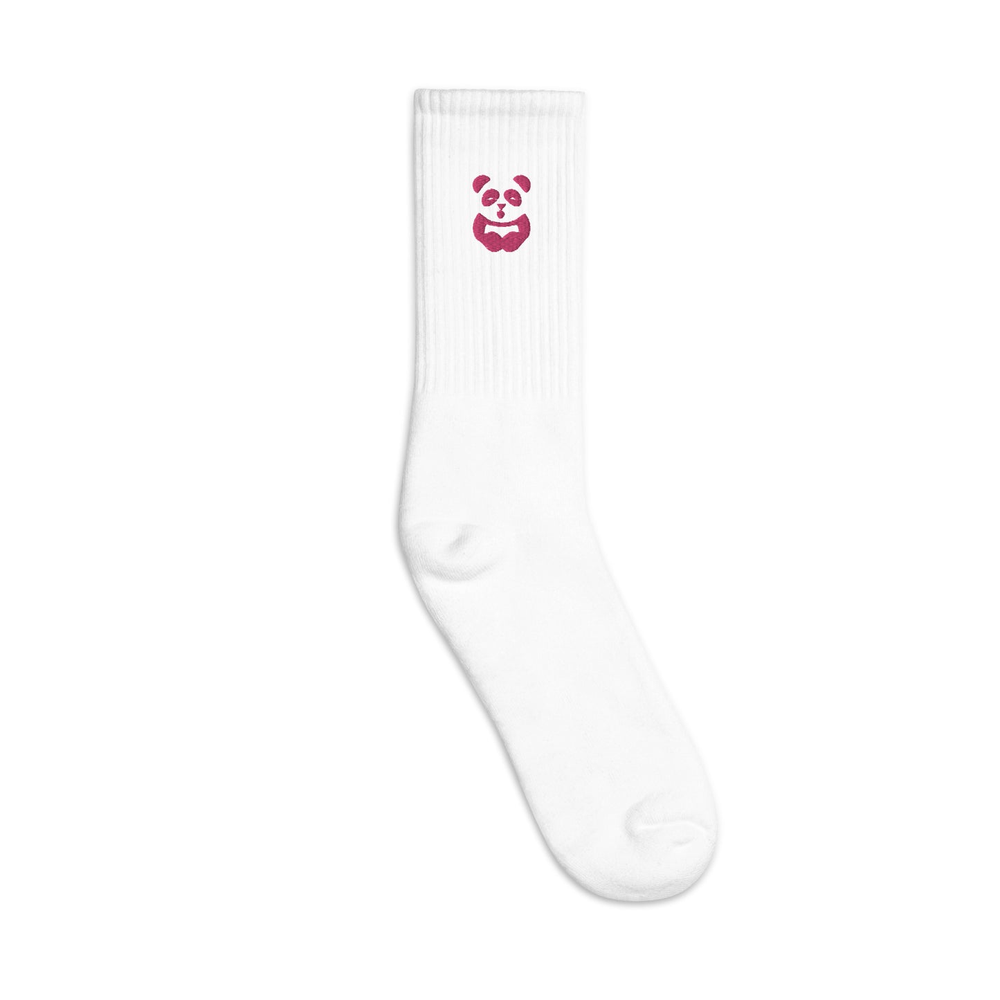 EzPanda® Classic Crew Socks (Original Logo - Transparent Pink)