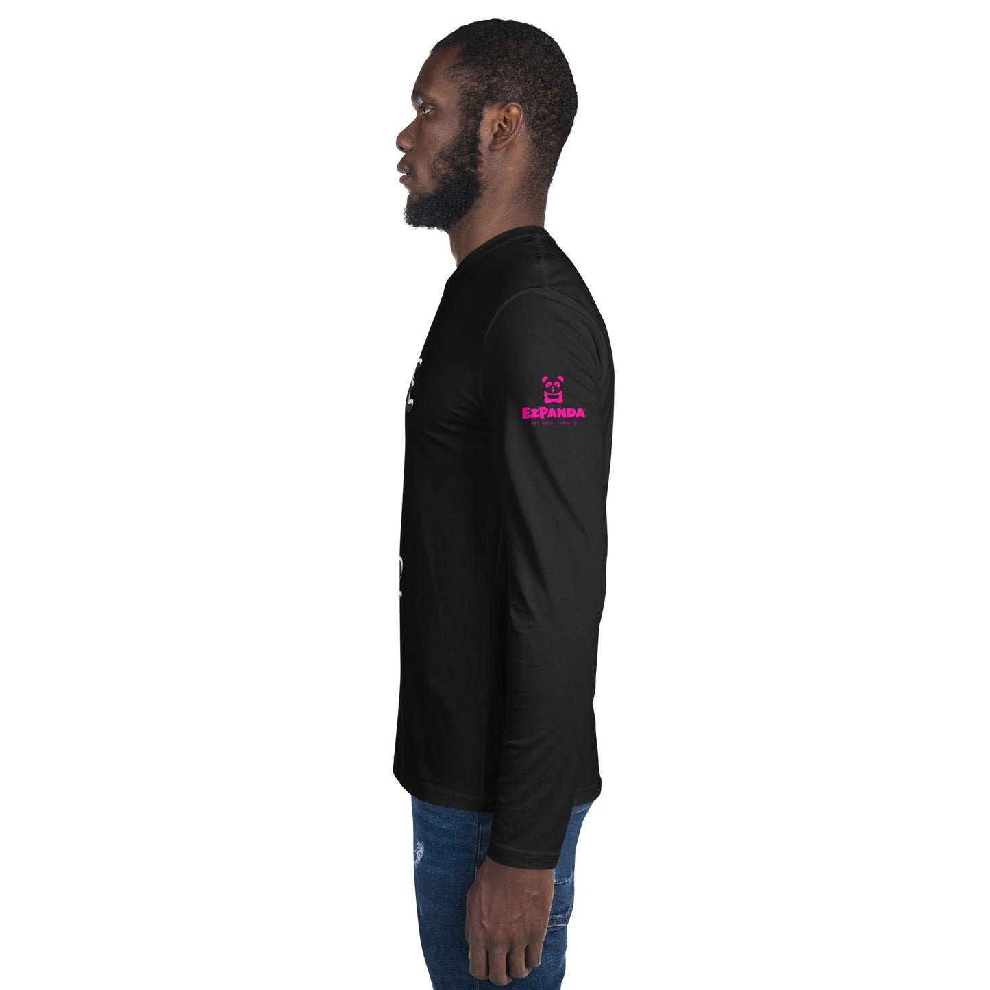 EzPanda® Men's Long Sleeve Fitted Crew Shirt (Take it Ez)