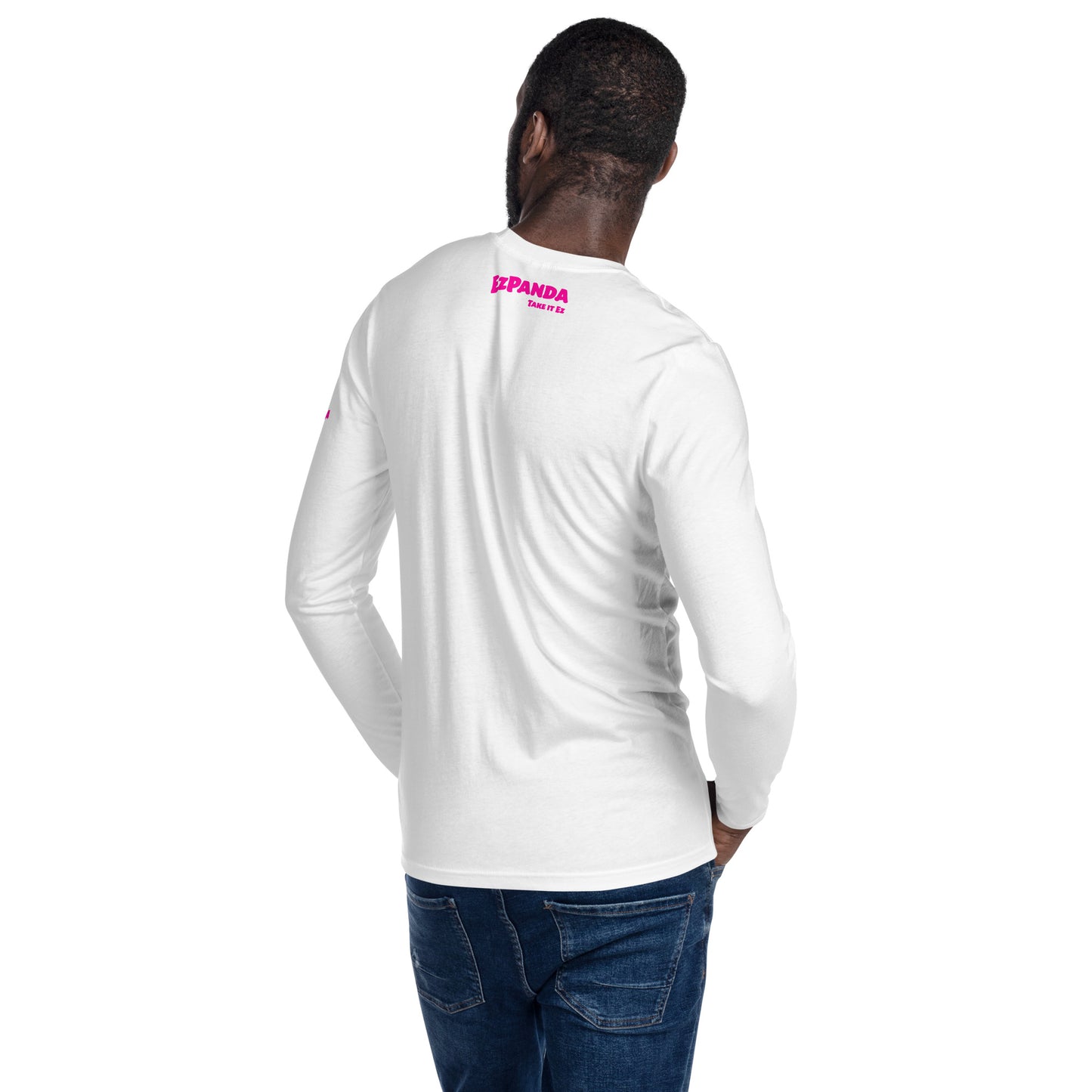 EzPanda® Men's Long Sleeve Fitted Crew Shirt (Take it Ez)