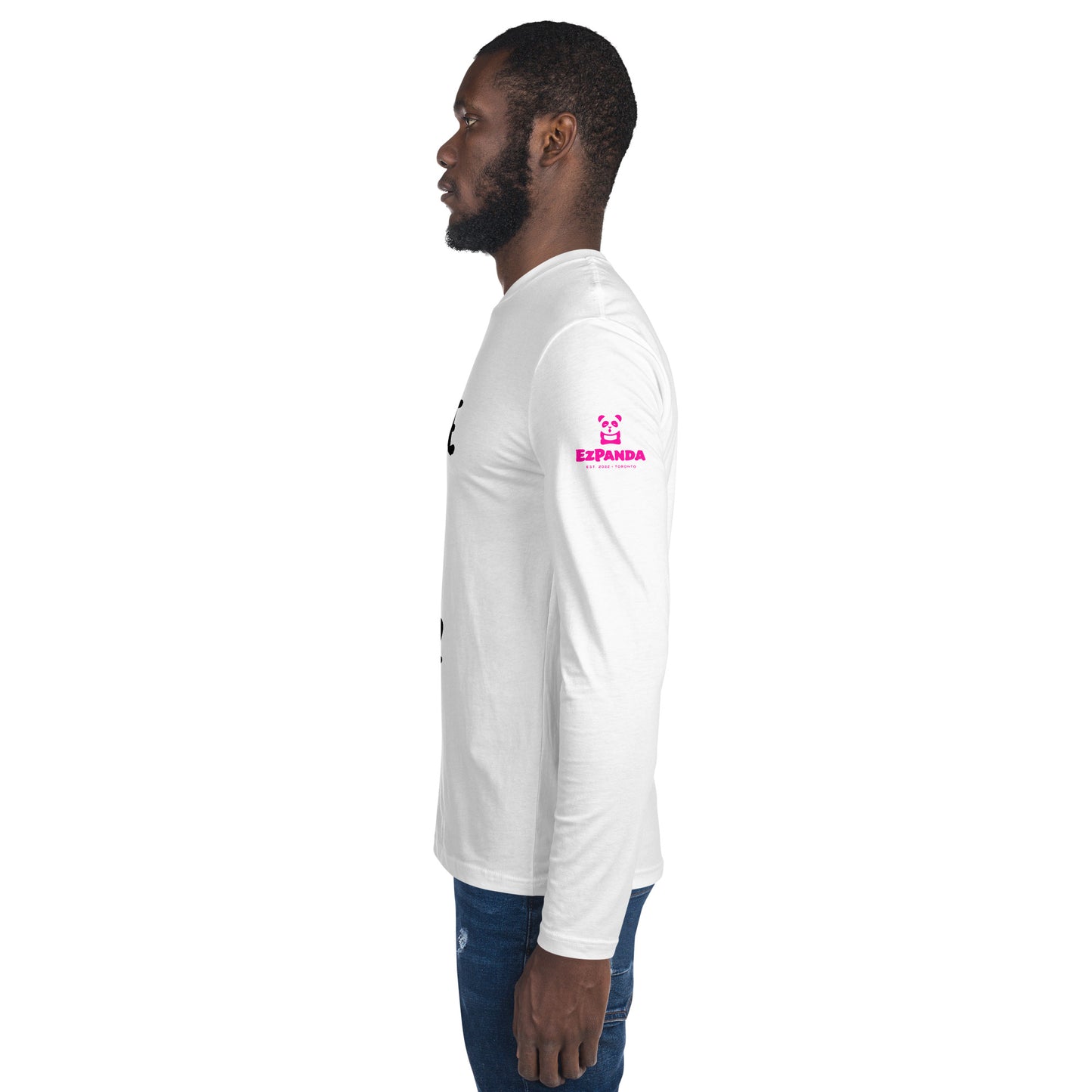 EzPanda® Men's Long Sleeve Fitted Crew Shirt (Take it Ez)