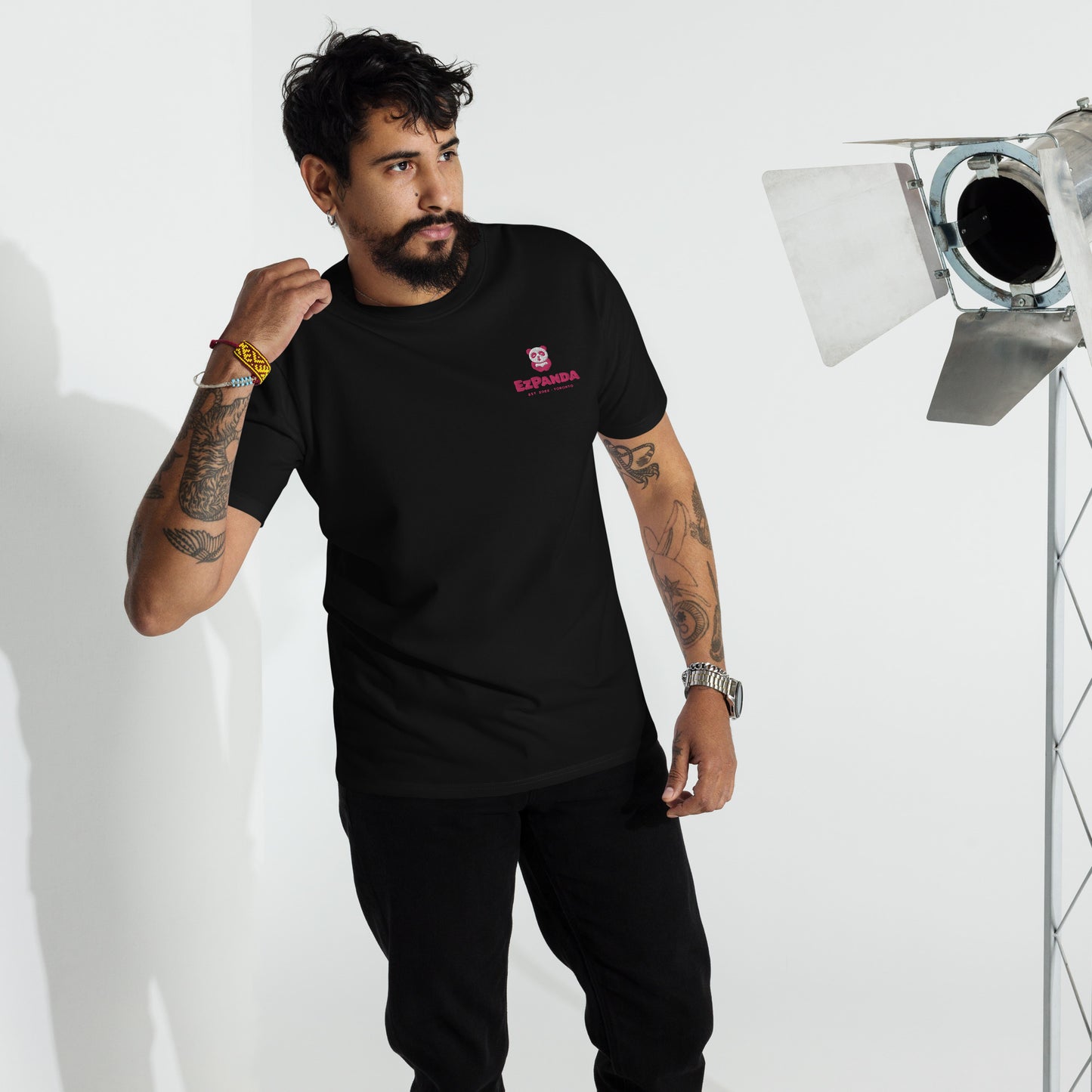 EzPanda® Men's Premium Oversized T-Shirt (Alternate Logo + Name - Toronto)