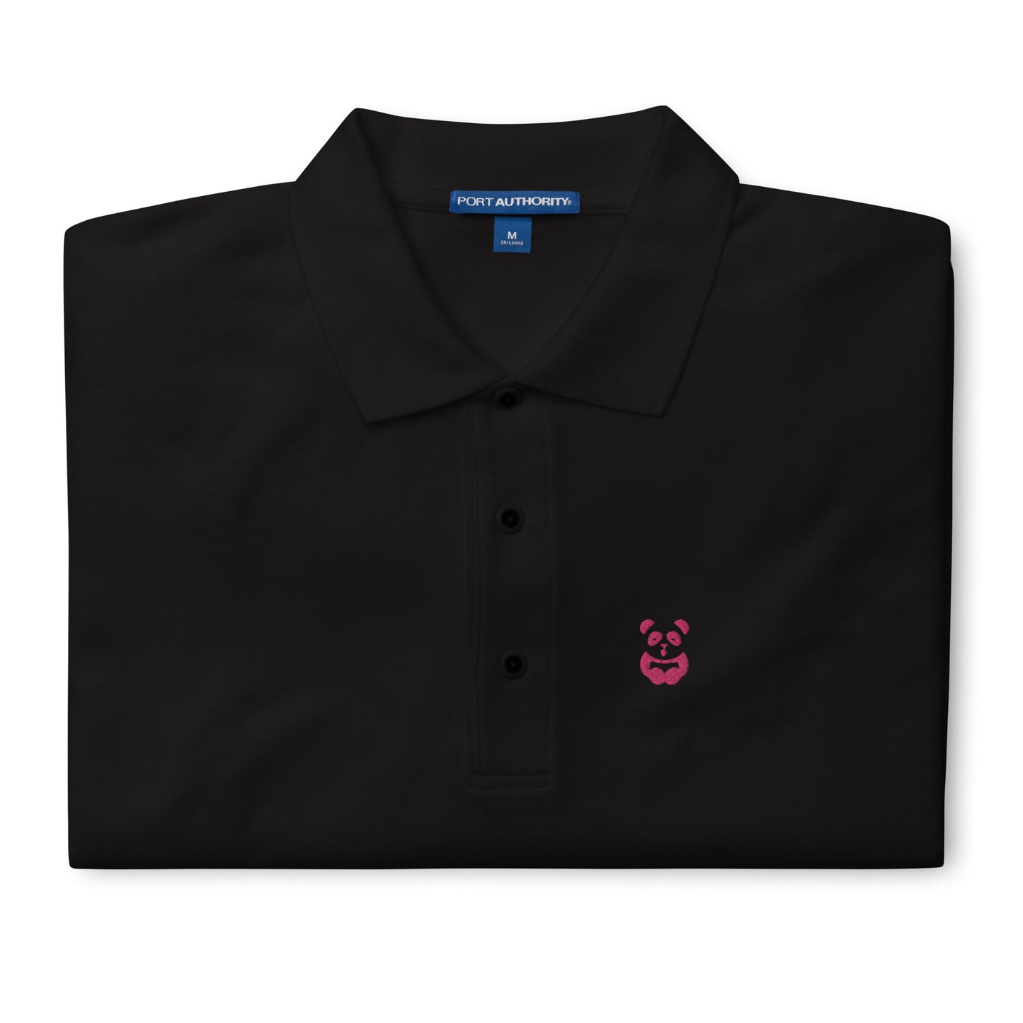 EzPanda® Men's Premium Polo Shirt (Alternate Logo - Pink)