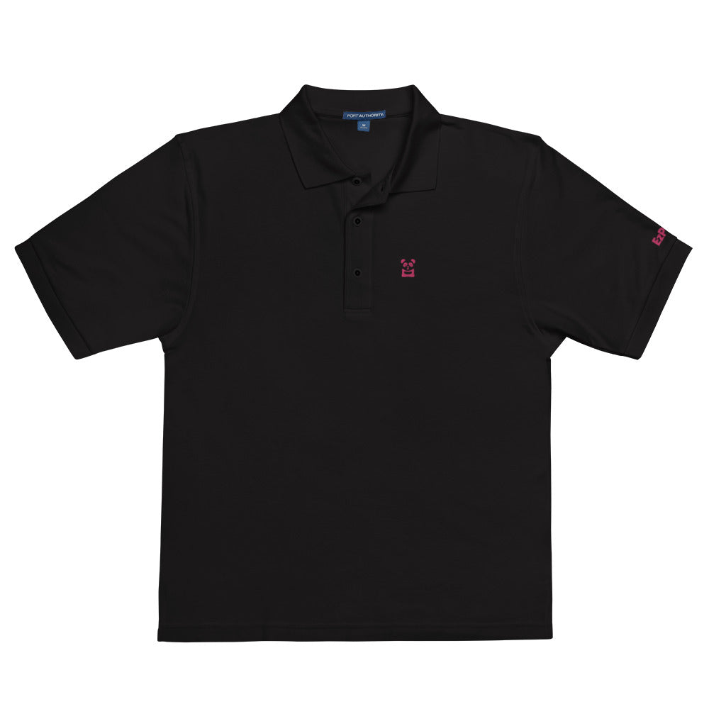 EzPanda® Men's Premium Polo Shirt (Original Logo - Transparent Pink)