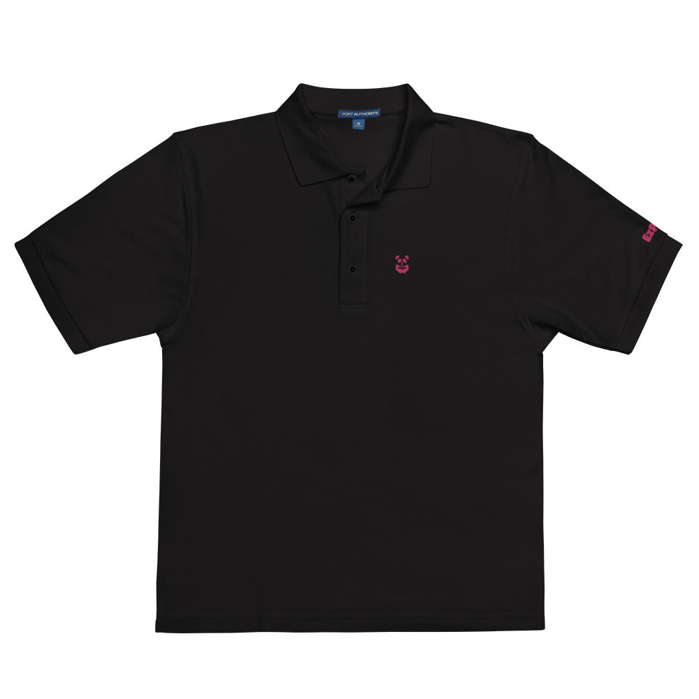 EzPanda® Men's Premium Polo Shirt (Alternate Logo - Pink)