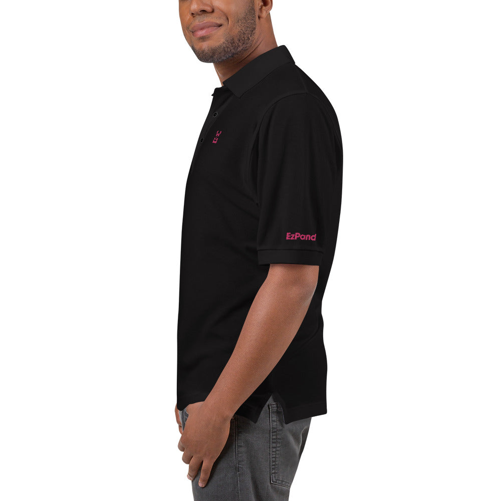 EzPanda® Men's Premium Polo Shirt (Original Logo - Transparent Pink)