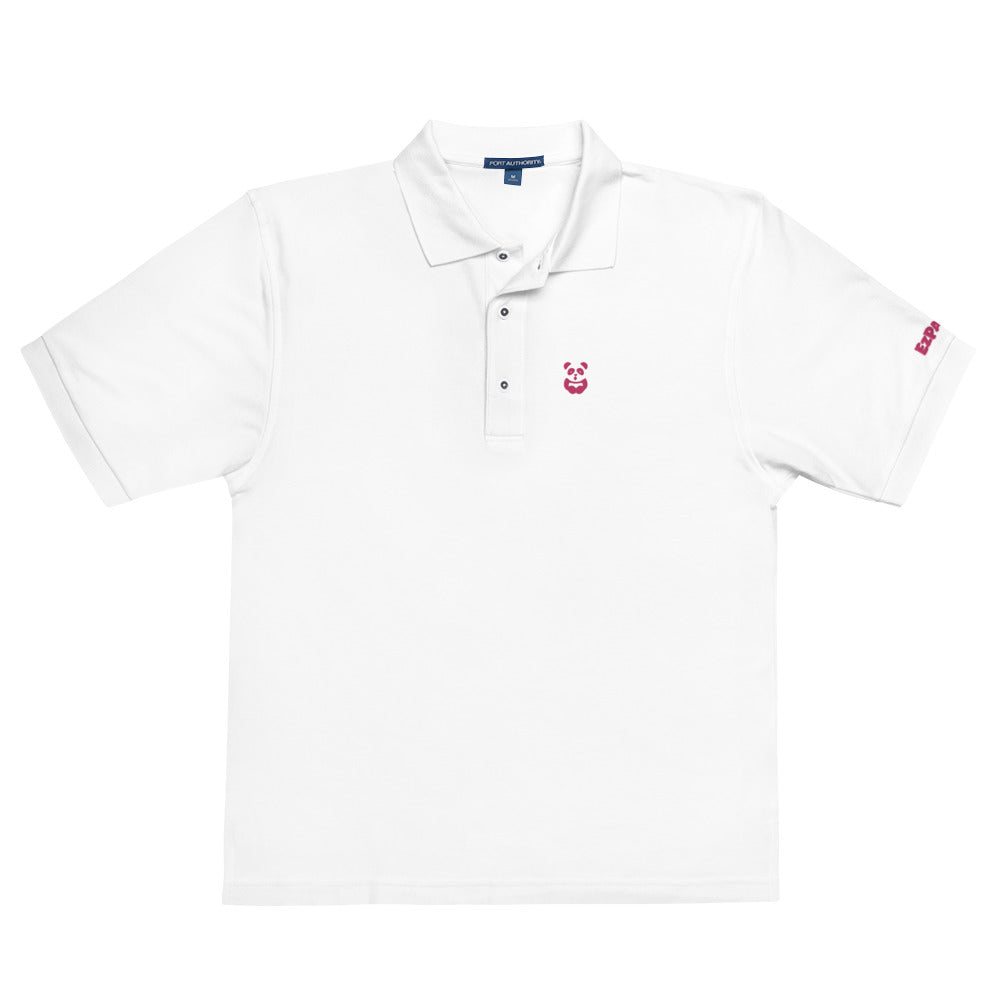 EzPanda® Men's Premium Polo Shirt (Alternate Logo - Pink)