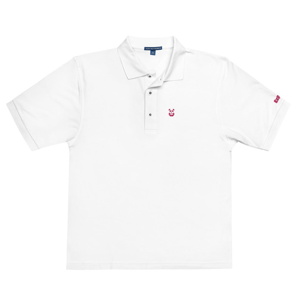 EzPanda® Men's Premium Polo Shirt (Alternate Logo - Pink)