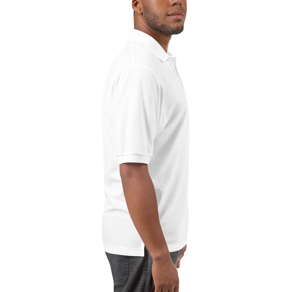 EzPanda® Men's Premium Polo Shirt (Alternate Logo - Pink)