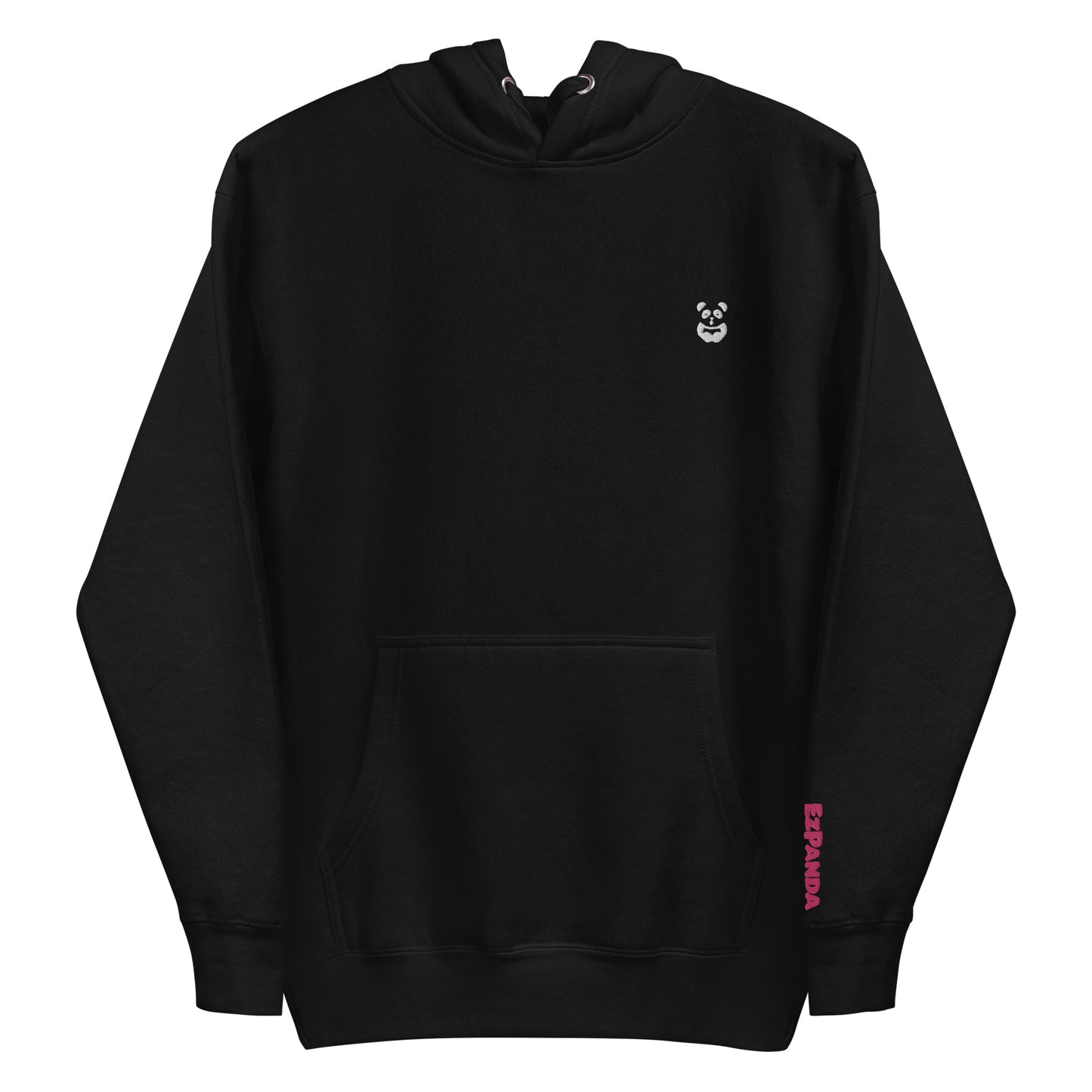 EzPanda™ Unisex Premium Hoodie (Alternate Logo - Transparent White + Alternate Name Left Sleeve Logo - Big Tohpoh™)