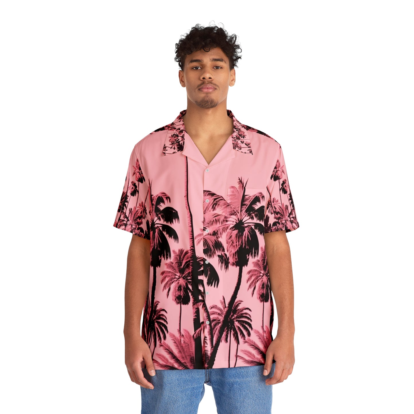 EzPanda® Pink Paradise: Men's Hawaiian Shirt