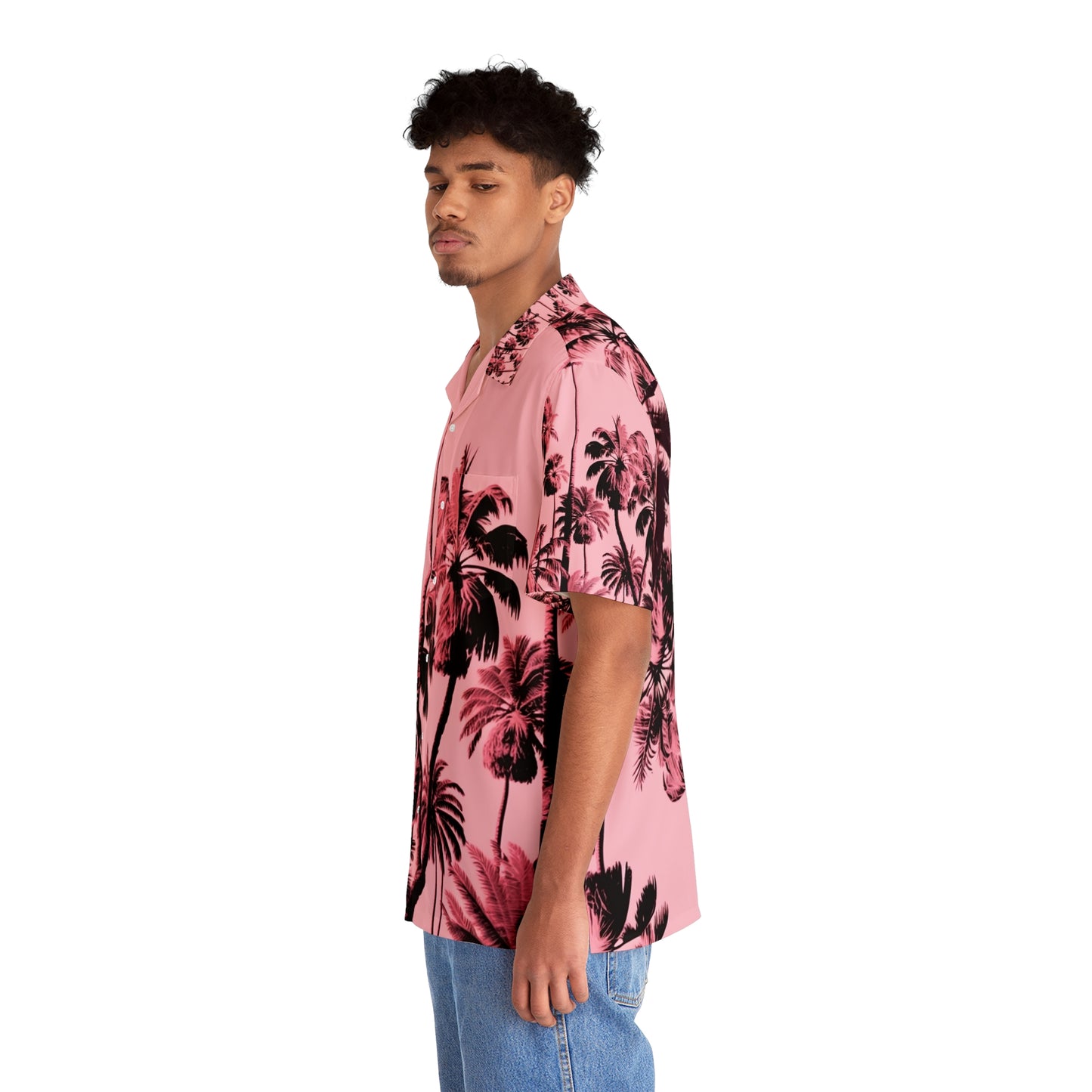 EzPanda® Pink Paradise: Men's Hawaiian Shirt