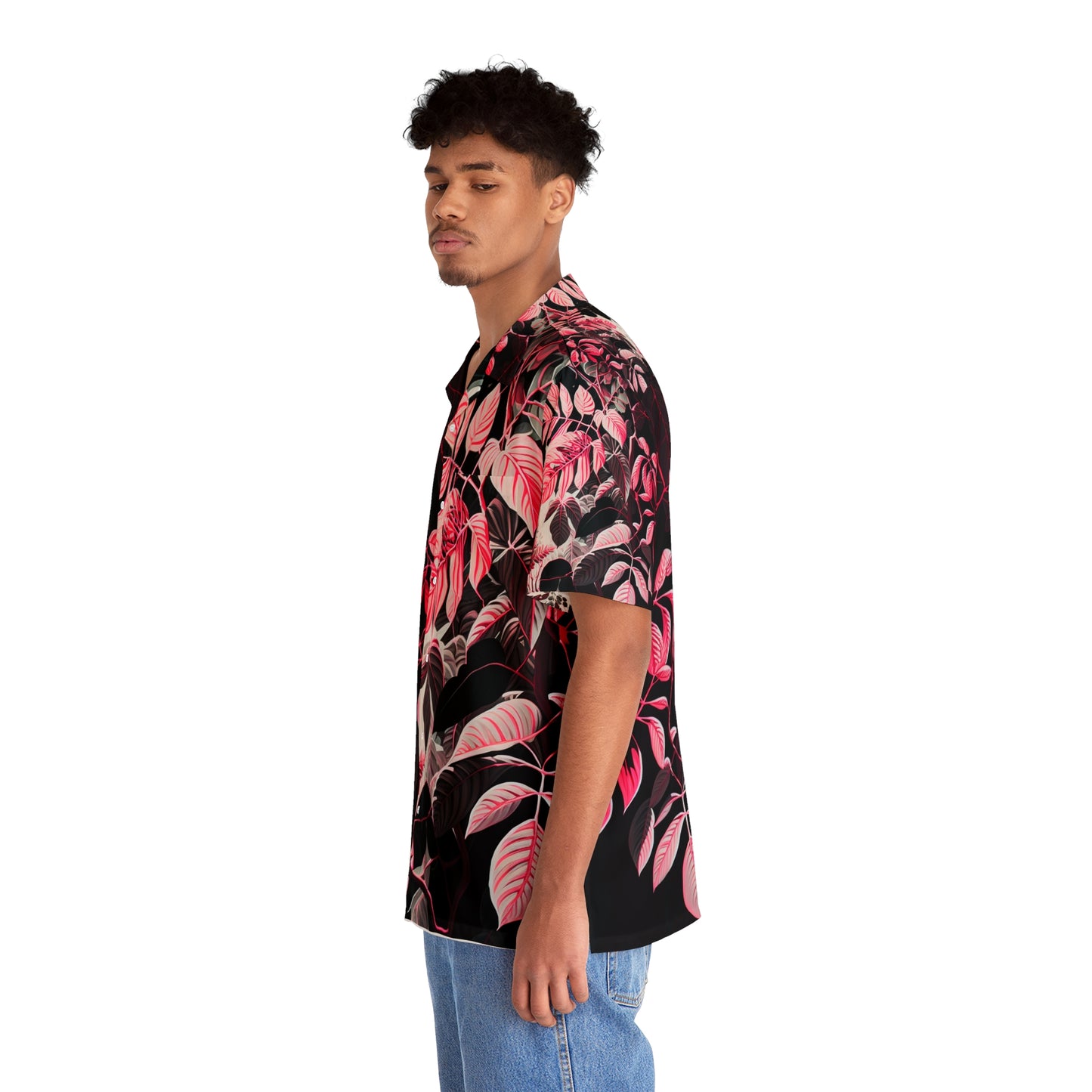 EzPanda® Neon Jungle Canopy: Men's Hawaiian Shirt