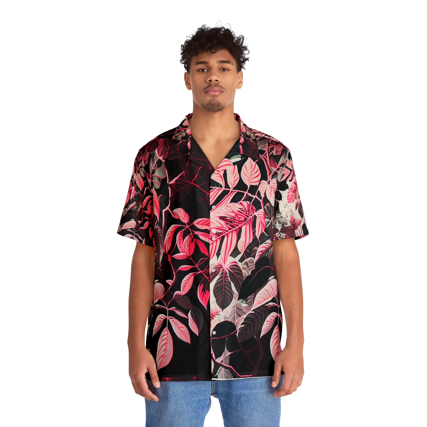 EzPanda® Neon Jungle Canopy: Men's Hawaiian Shirt
