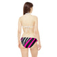 EzPanda® Neon Safari Stripes: Strappy Bikini Set