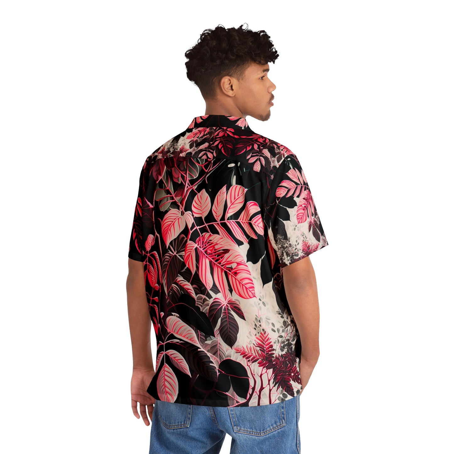 EzPanda® Neon Jungle Canopy: Men's Hawaiian Shirt