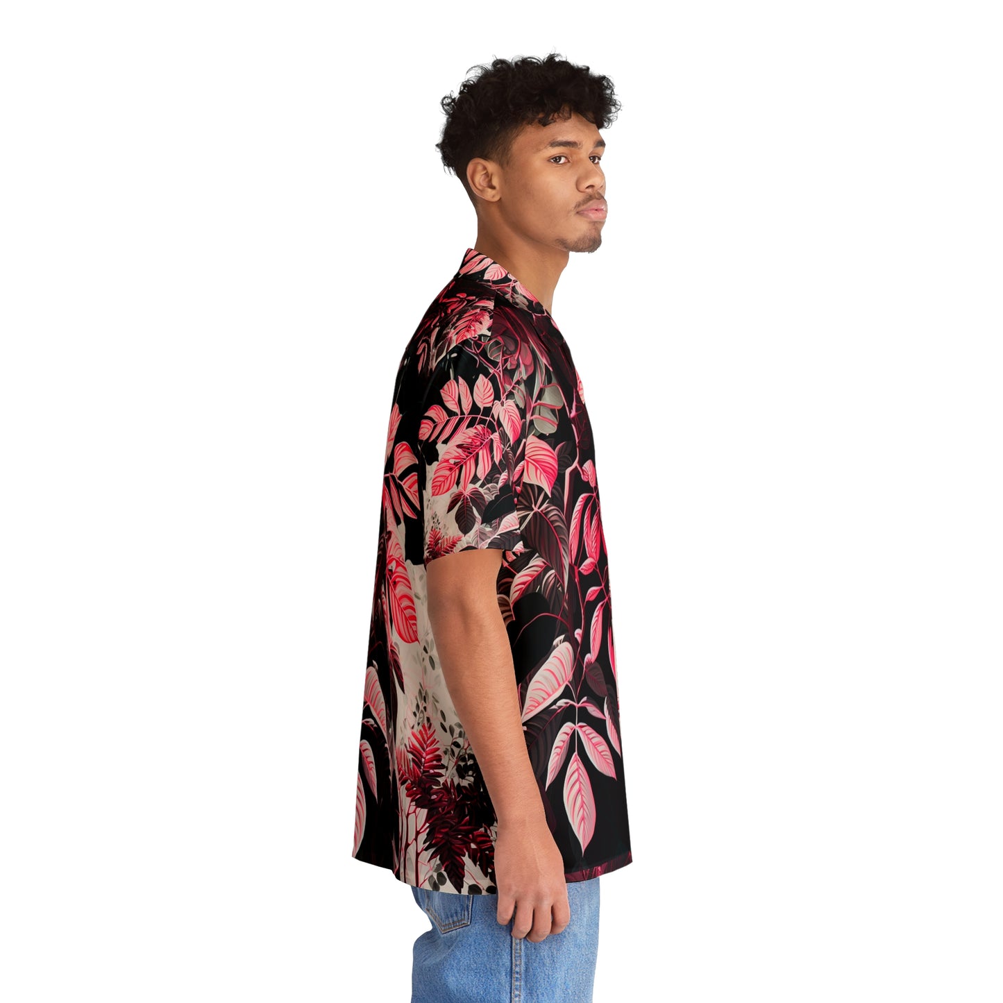 EzPanda® Neon Jungle Canopy: Men's Hawaiian Shirt