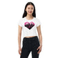 EzPanda® Pulse: Graffiti-Style Heartbeat Women's Crop Tee