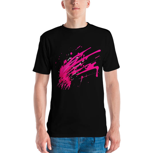 EzPanda® Neon Men's Wave: Graffiti-Style Power Surge Graphic Tee