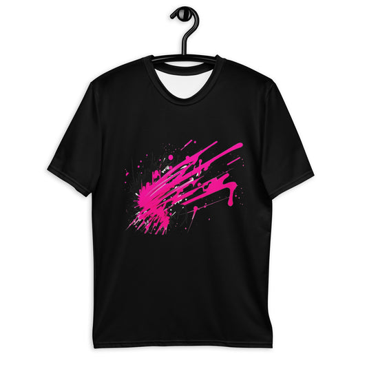 EzPanda® Neon Men's Wave: Graffiti-Style Power Surge Graphic Tee