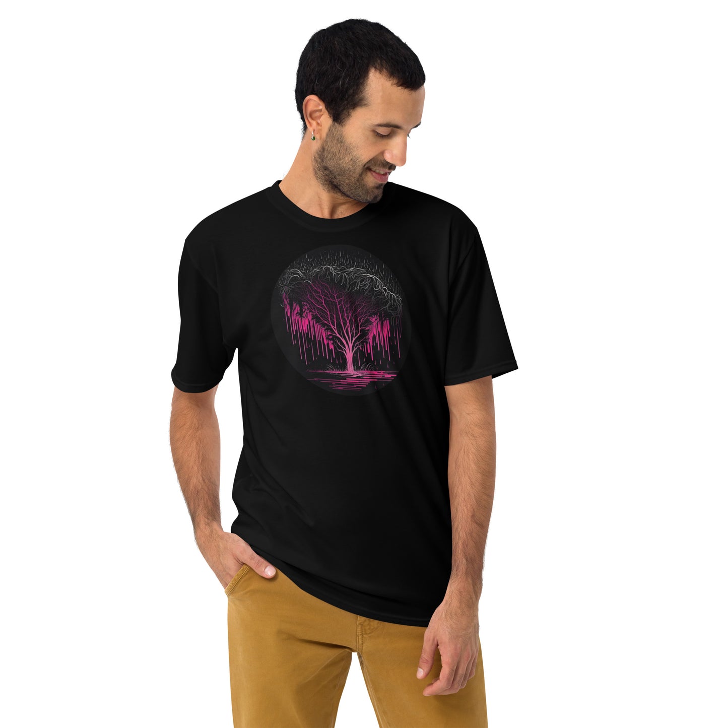 EzPanda® Neon Jungle Rainfall: Men's Graphic Tee